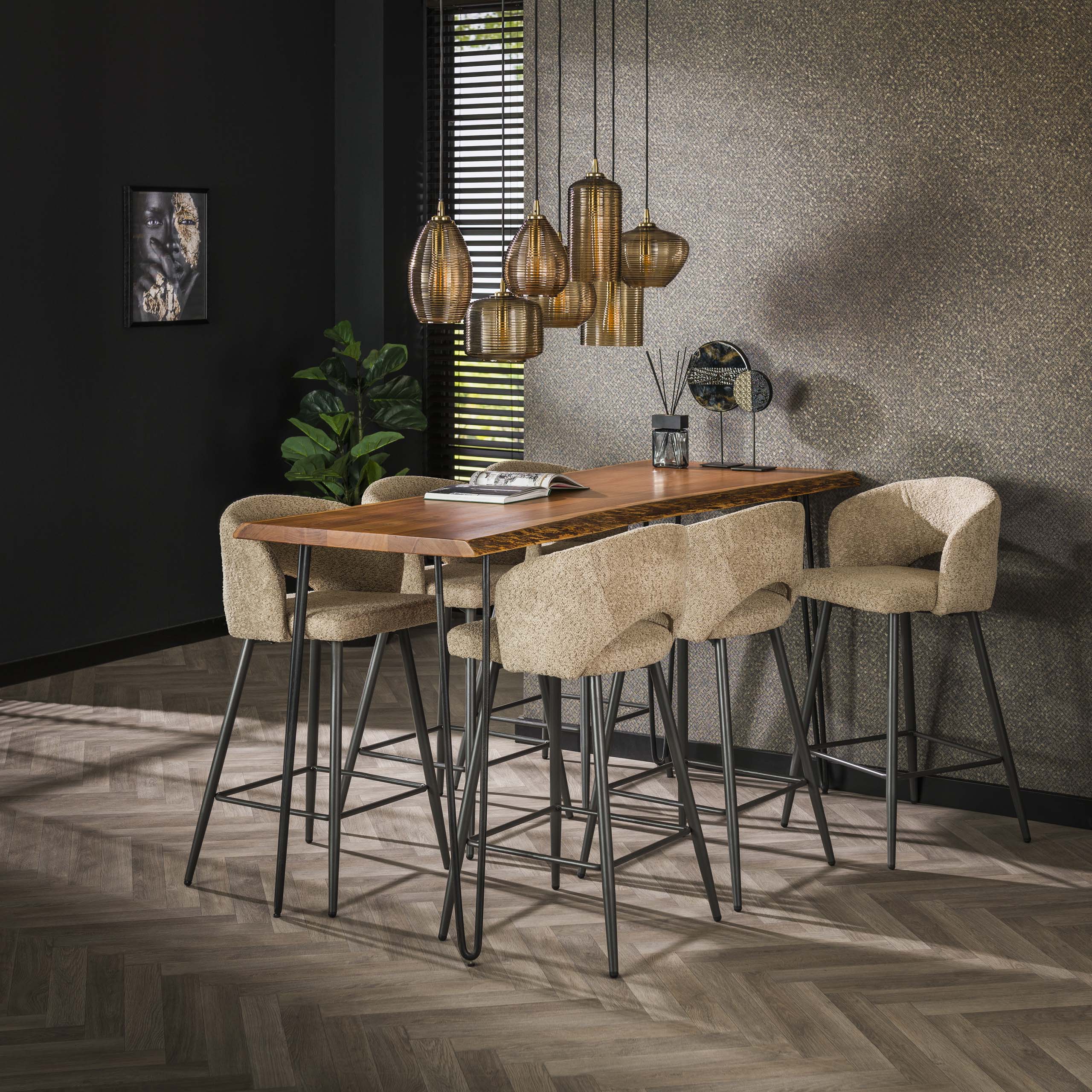 Barstoel Salon Boucle Zand