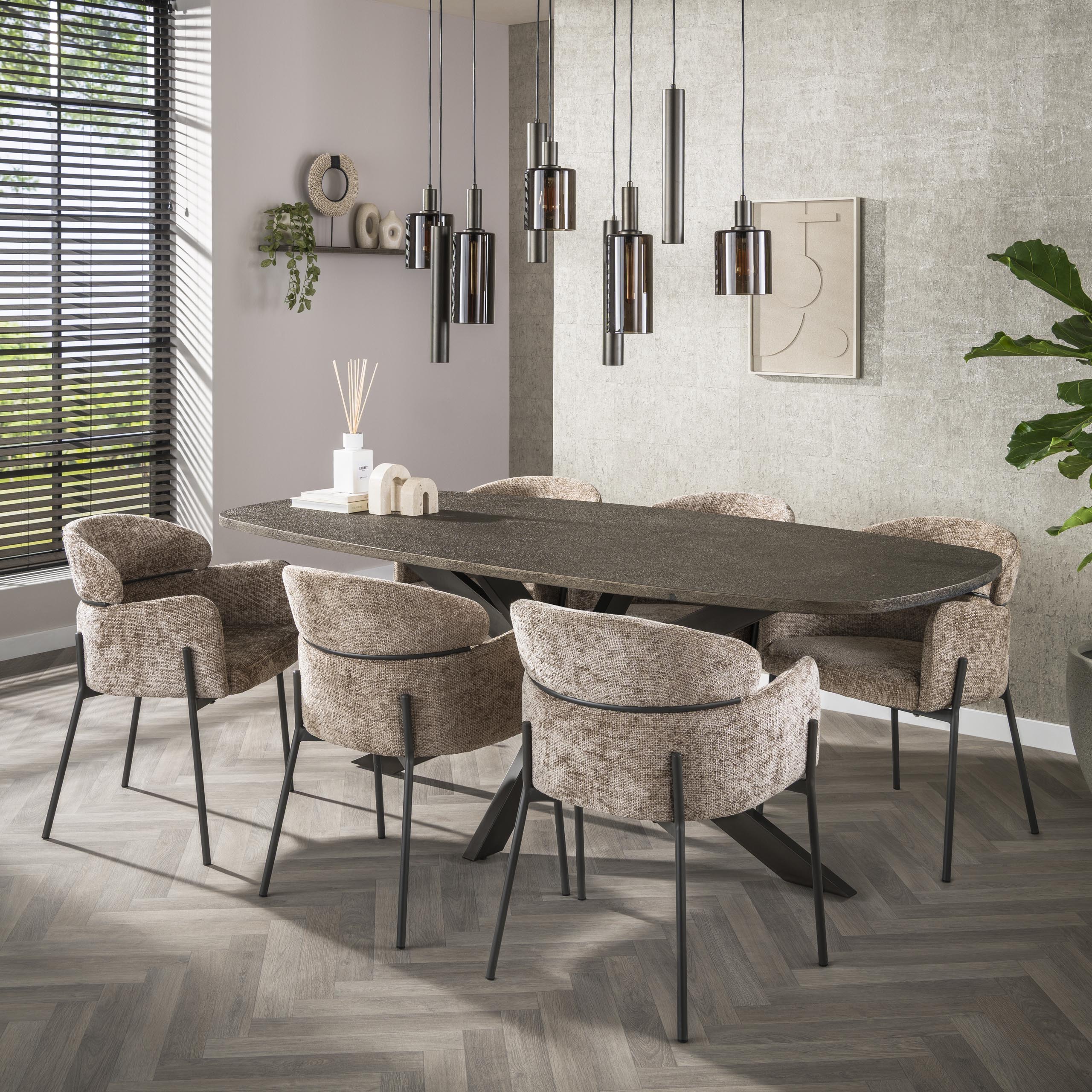 Armstoel Curva Hoven Champagne