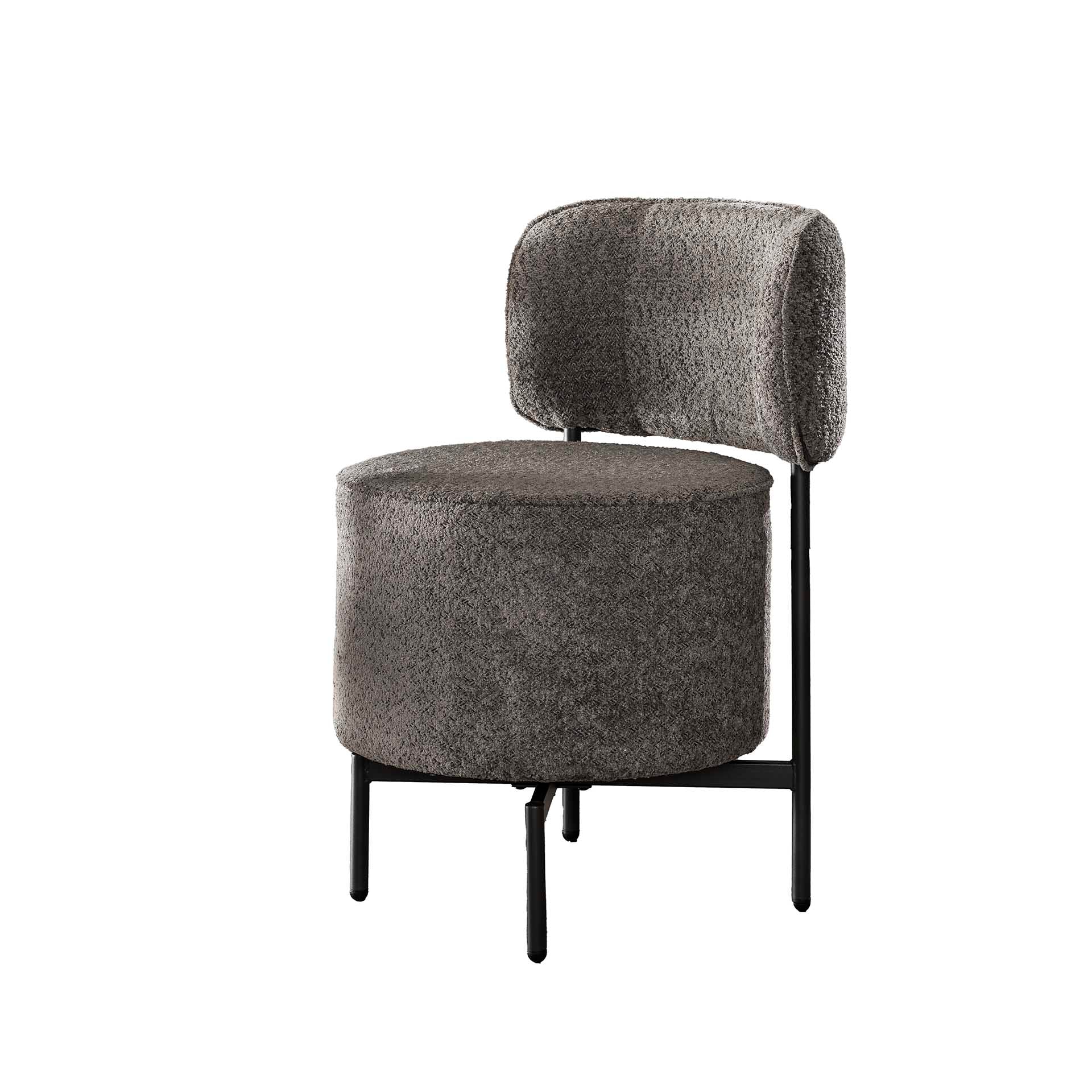 Stoel Cocktail - Draaibaar - Boucle Grijs