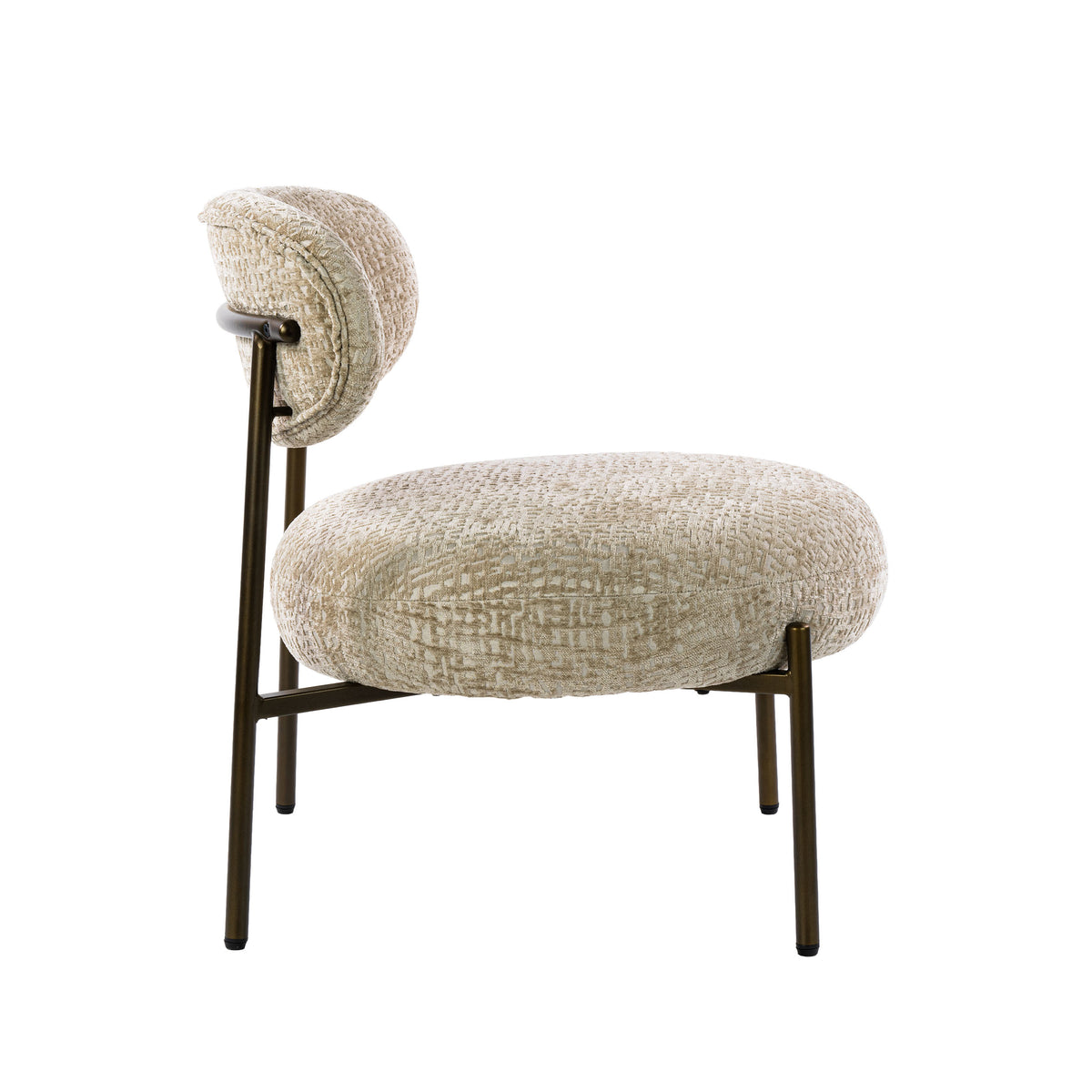 Fauteuil Round / Monti zand-bruin