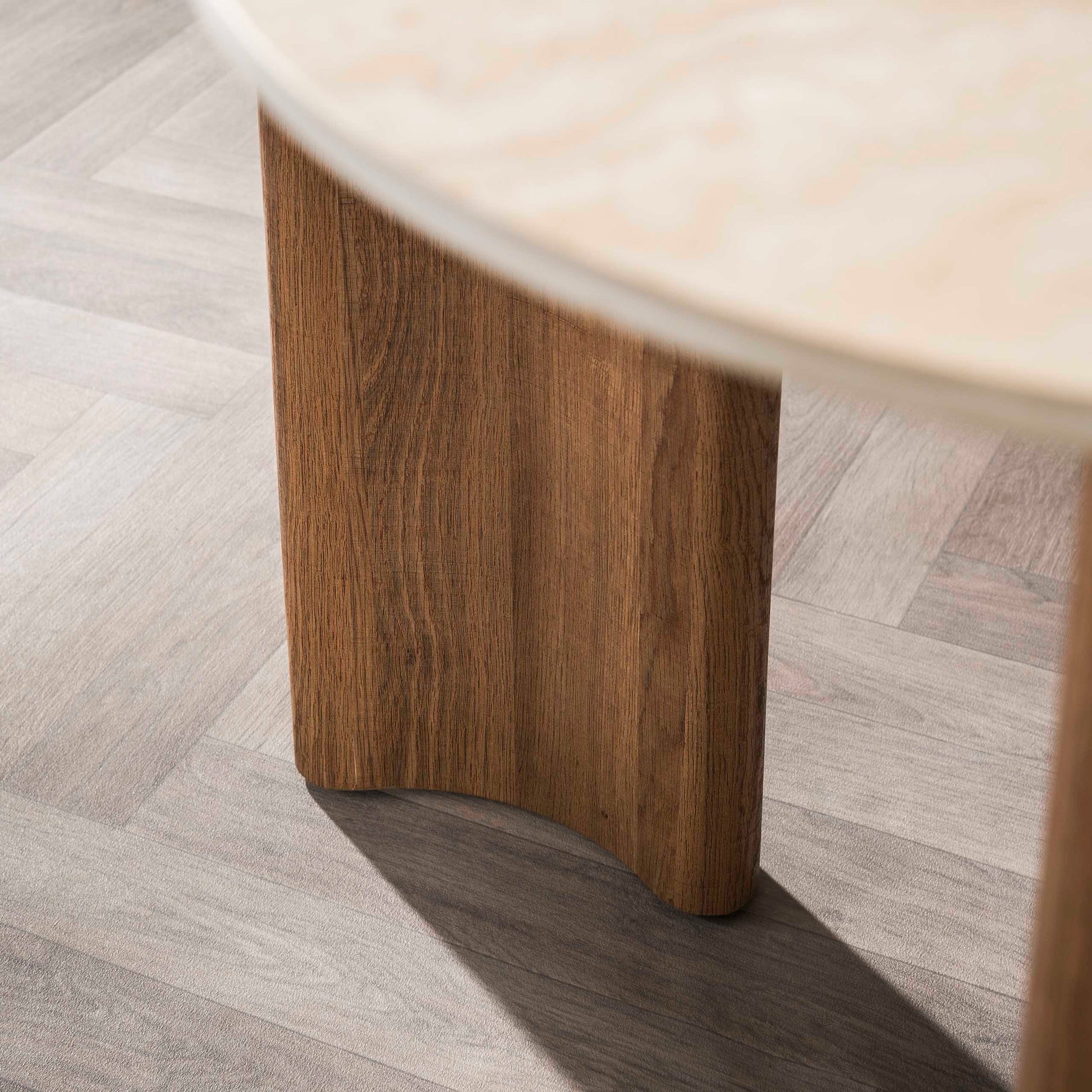 Eettafel Romano Curvo 180cm / 3D keramiek travertin