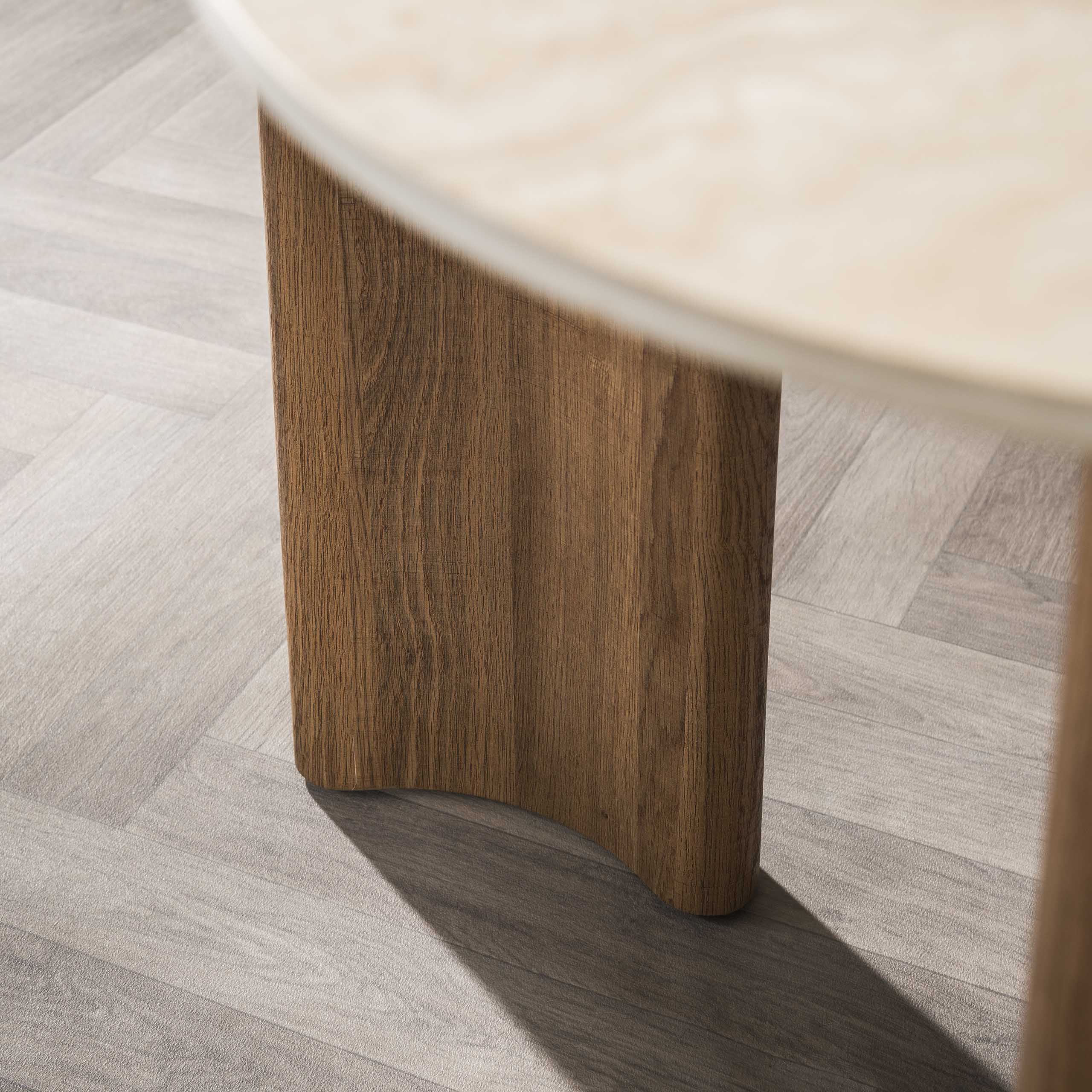 Eettafel Romano Curvo 180cm / 3D keramiek travertin