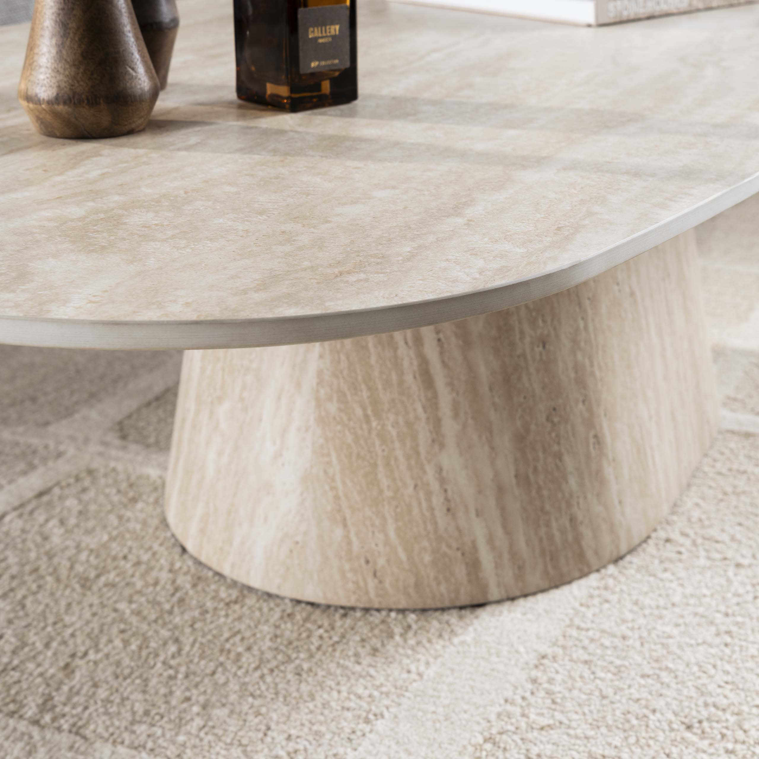 Salontafel Centro 135Cm Keramiek Travertin