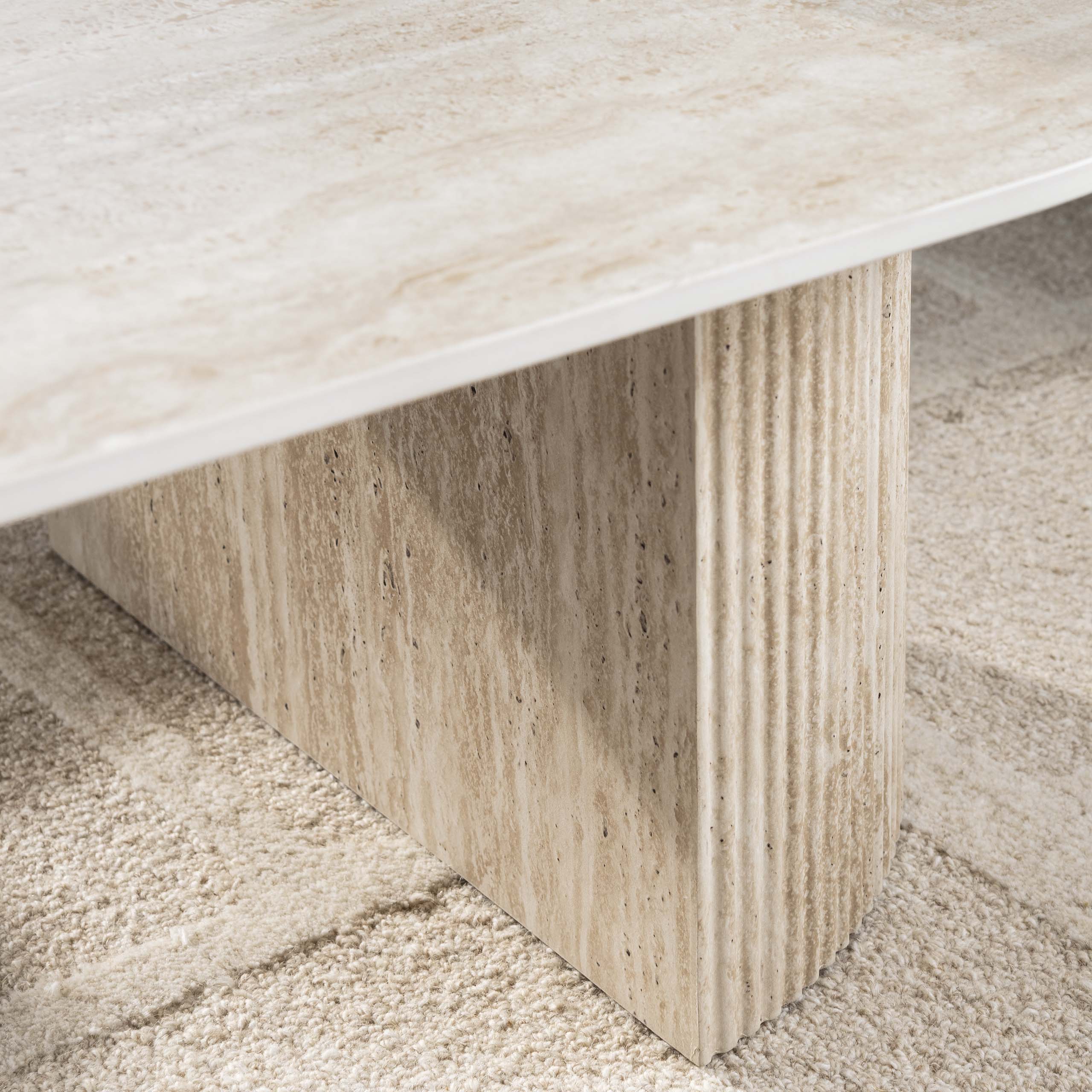 Salontafel Romano Arch 135Cm Keramiek Travertin