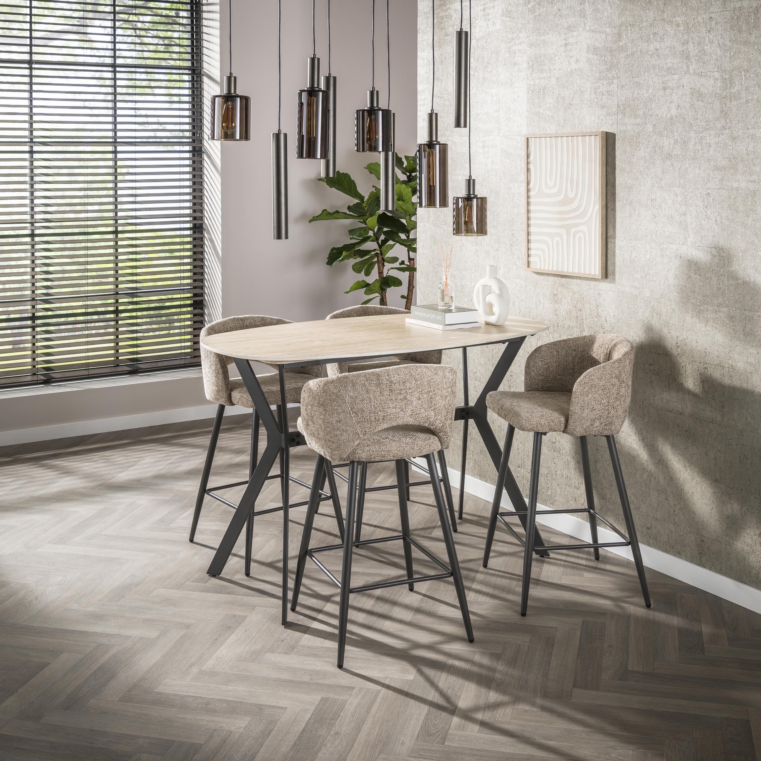 Bartafel Romano Ovaal | 140 cm | Keramiek