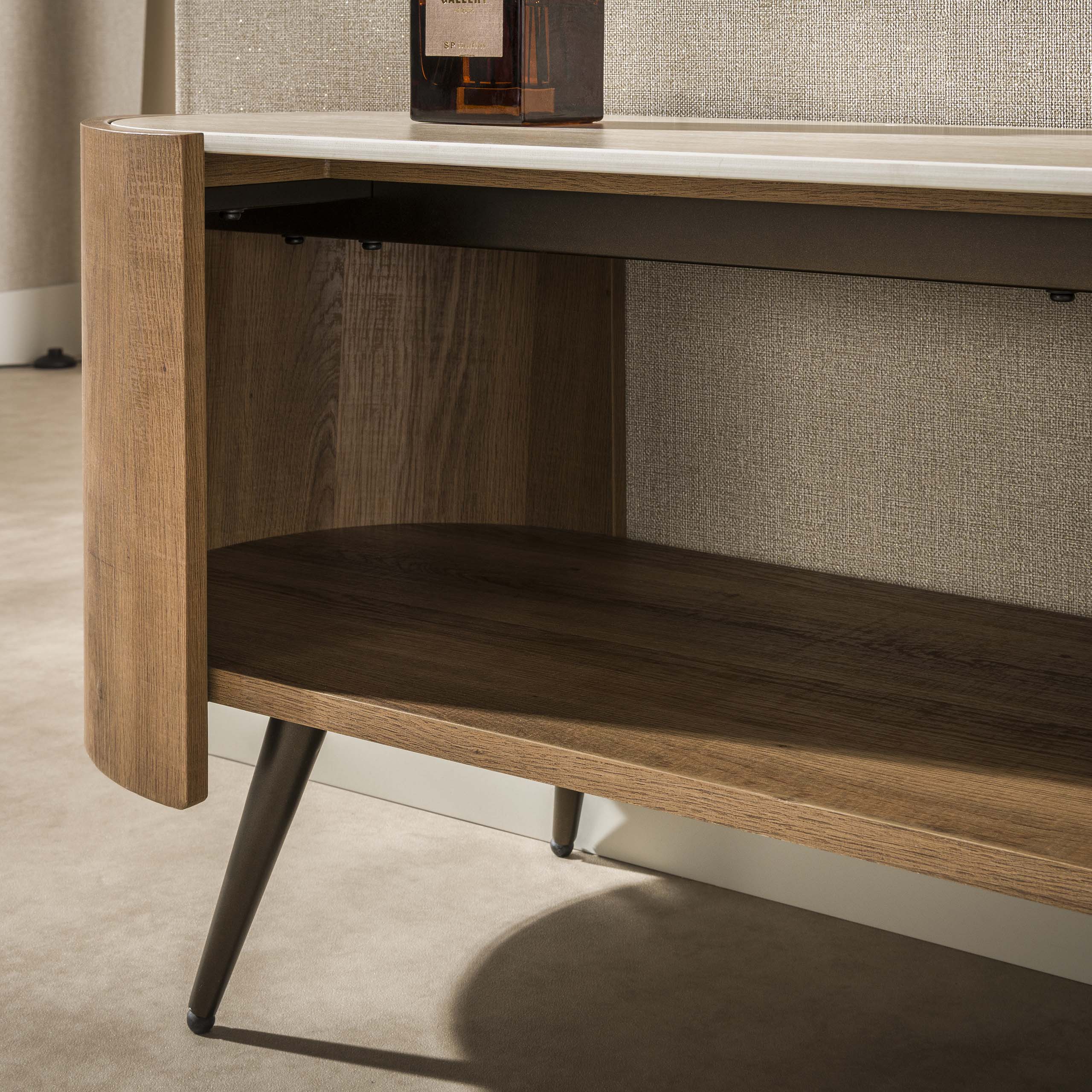 TV-meubel Arcus 180cm / Keramiek travertin
