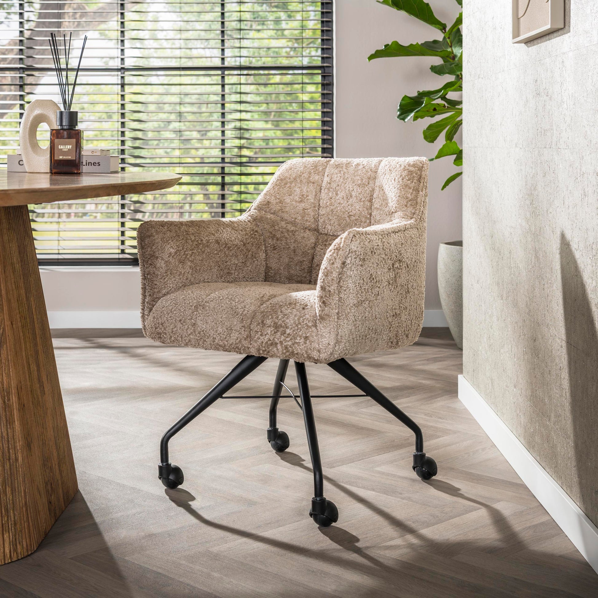 Armstoel Raster wieltjes verpakt per 2 / Alura zand