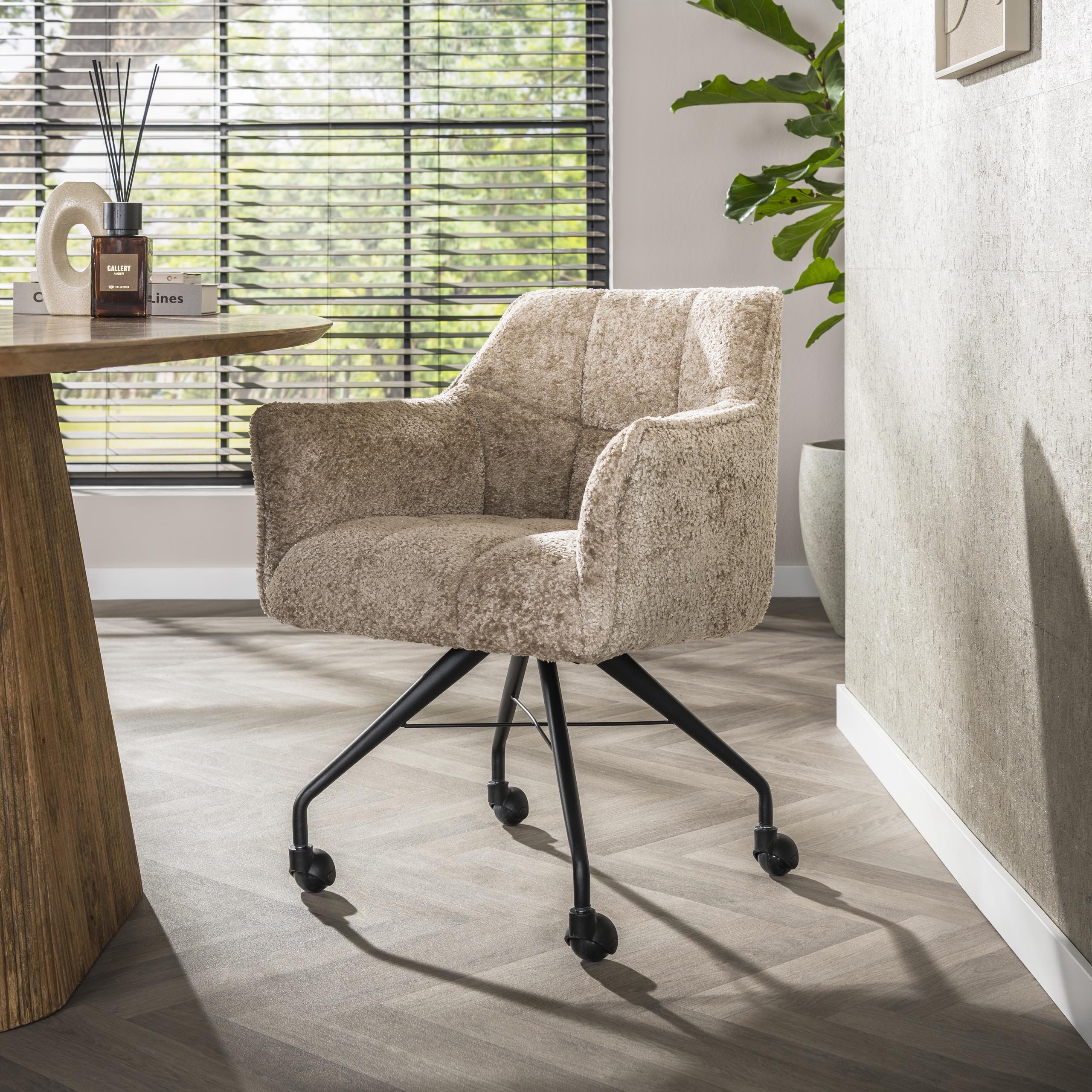 Armstoel Raster wieltjes verpakt per 2 / Alura zand