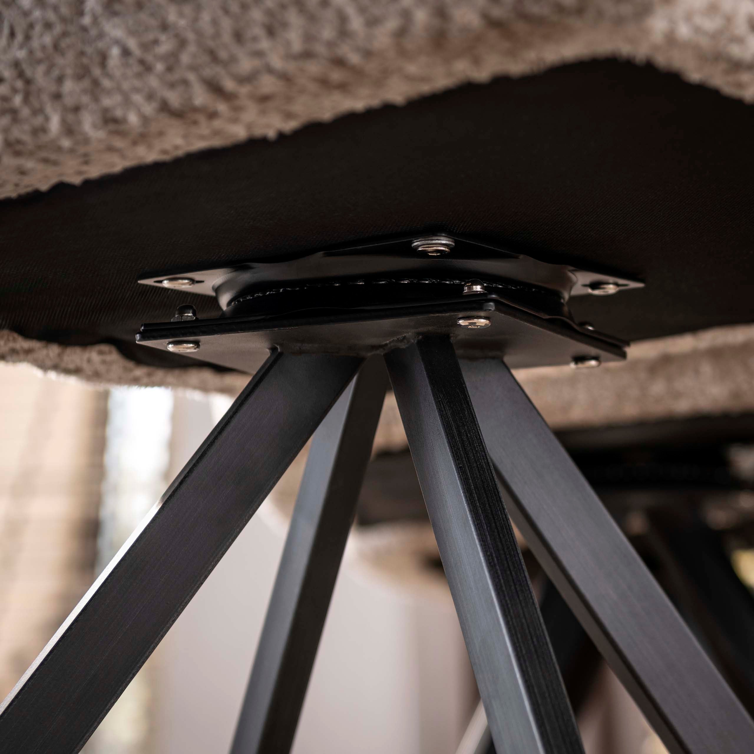 Armstoel Raster - Draaibaar - Hoven Champagne