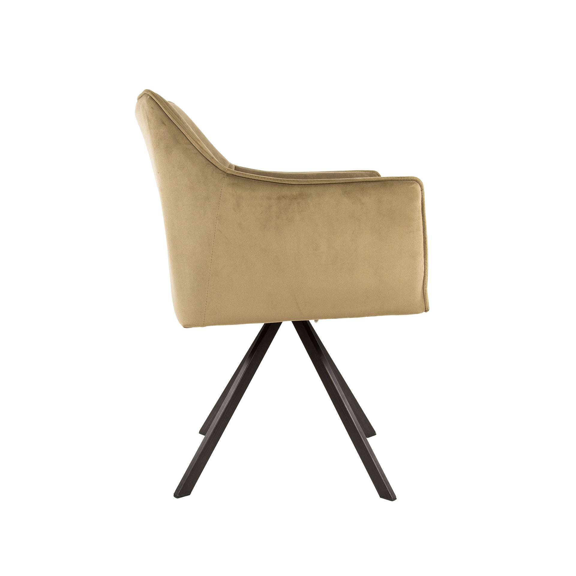Armstoel Raster - Draaibaar - Velours Champagne