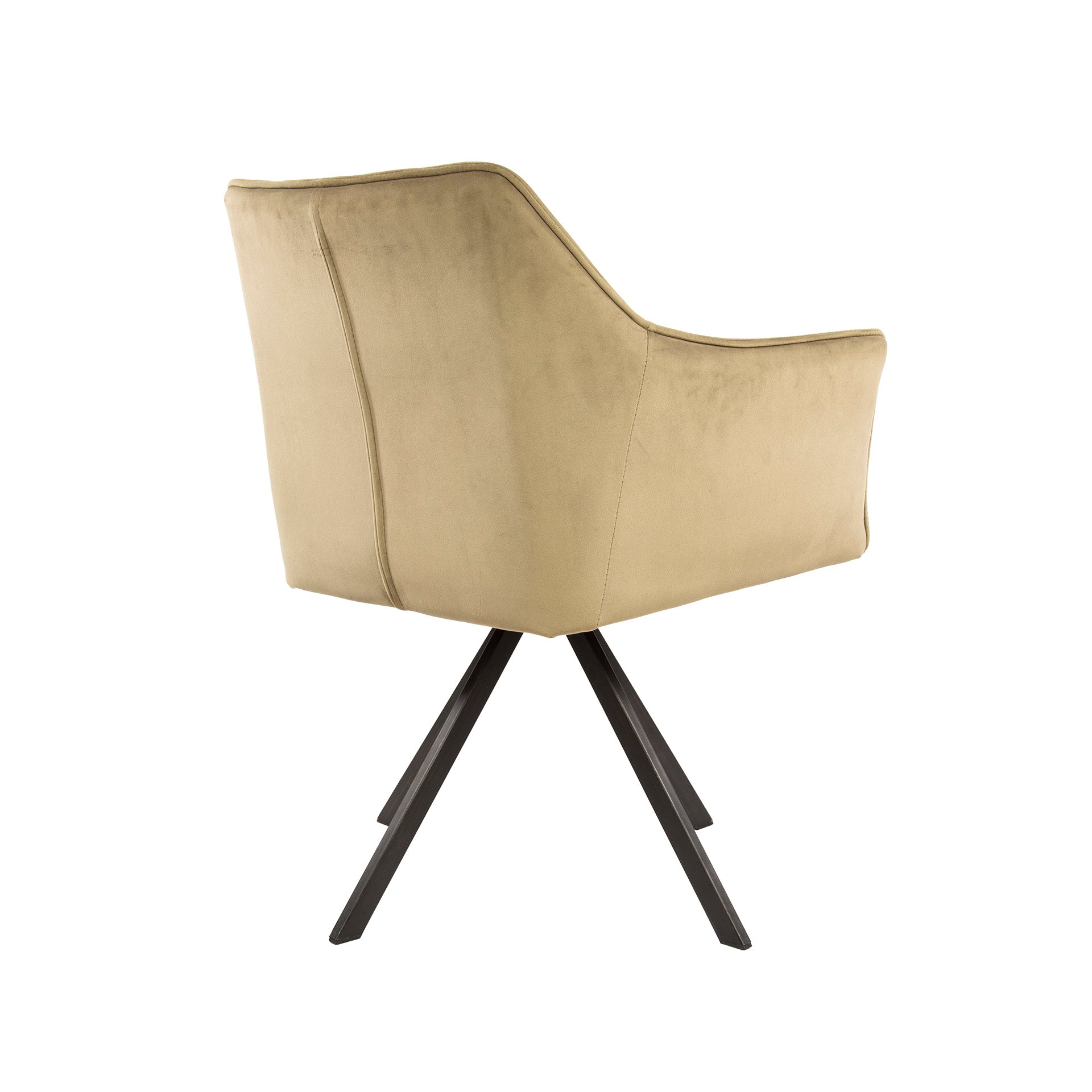 Armstoel Raster - Draaibaar - Velours Champagne