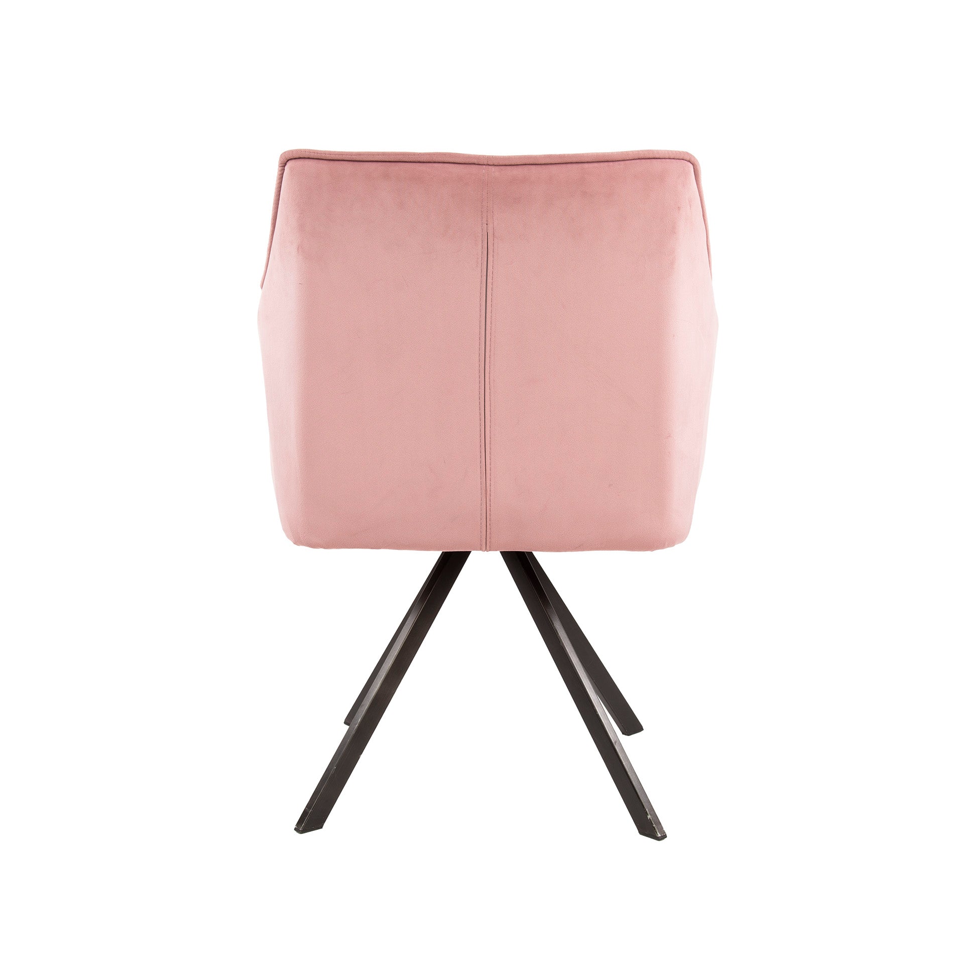 Armstoel Raster - Draaibaar - Velours Roze