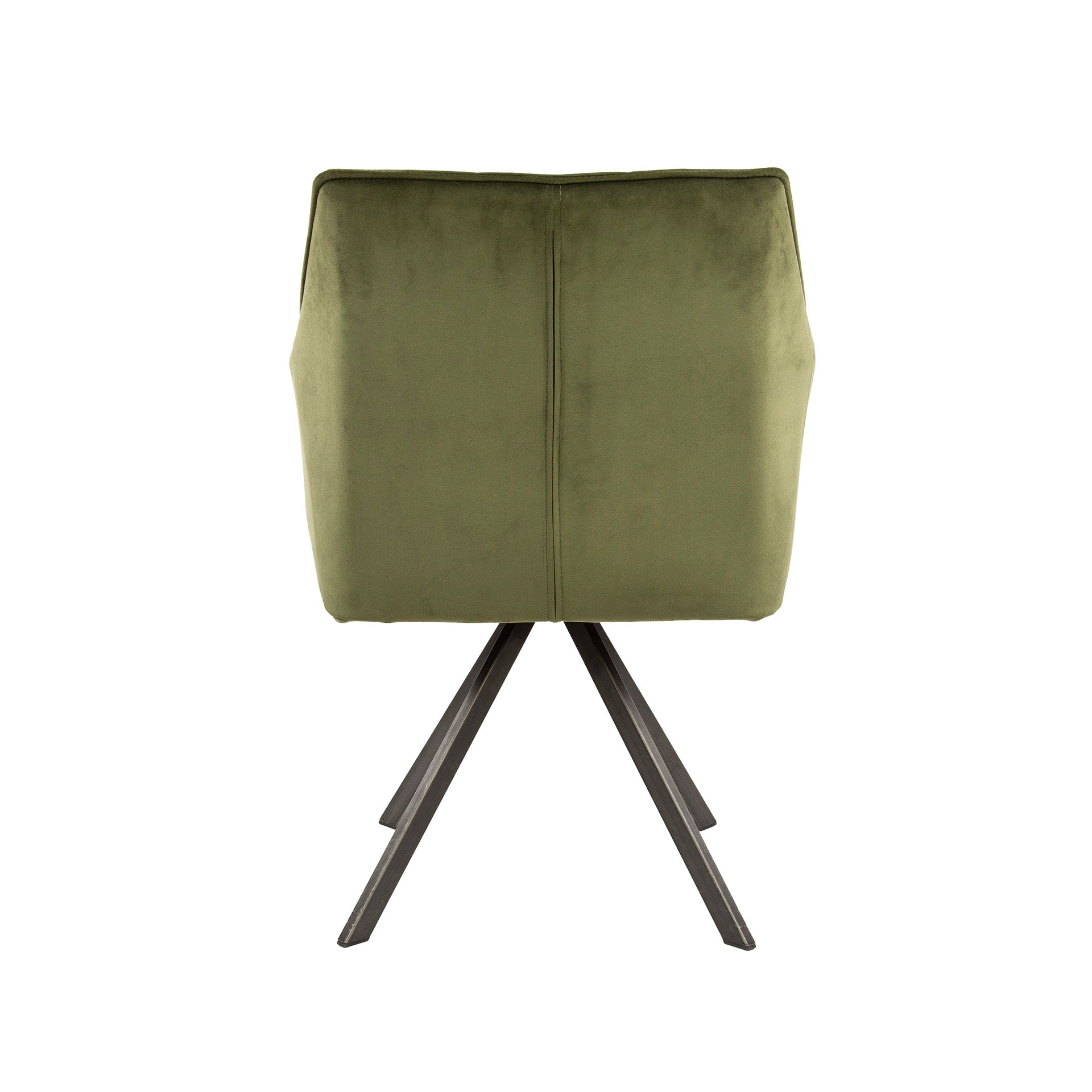 Armstoel Raster - Draaibaar - Velours Groen