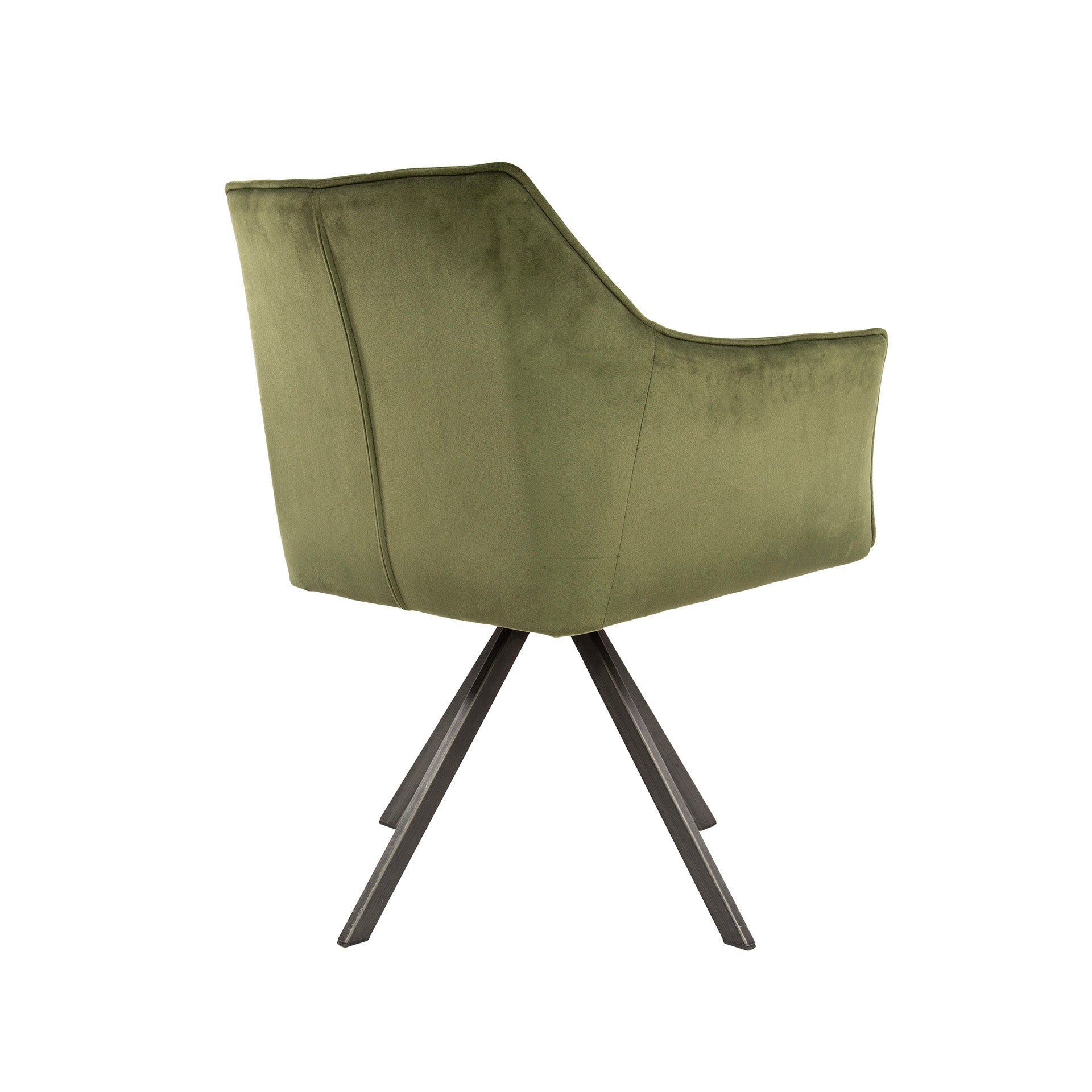 Armstoel Raster - Draaibaar - Velours Groen