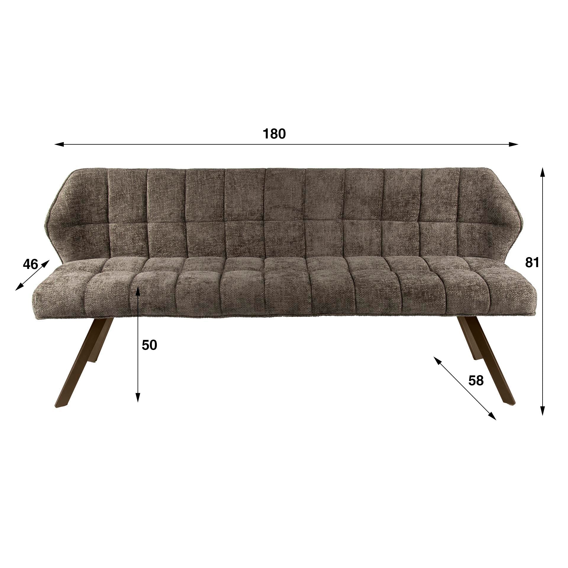 Eetkamerbank Raster / Hoven taupe-bruin