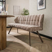 Eetkamerbank Raster / Hoven champagne-bruin