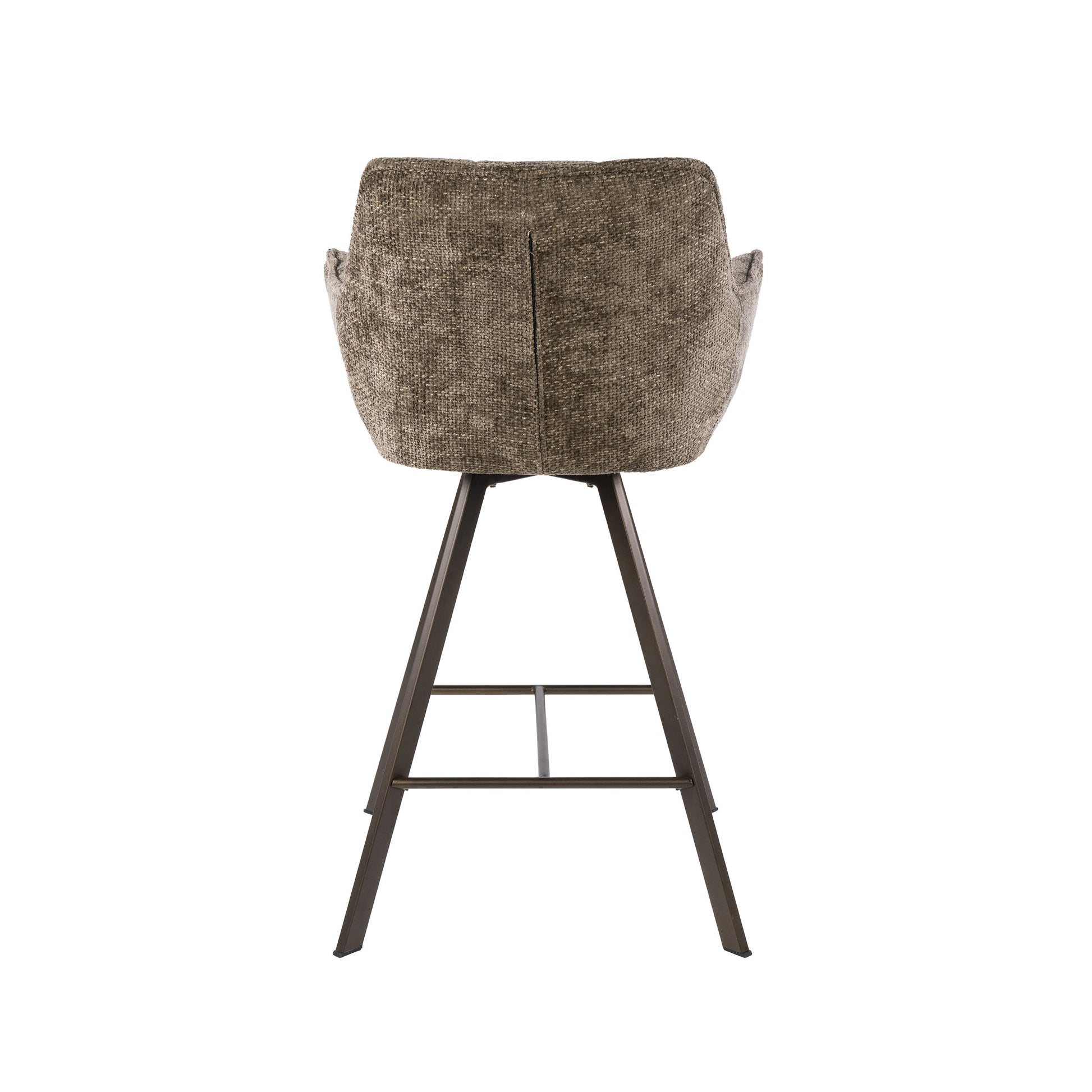 Barstoel Raster draaibaar verpakt per 2 / Hoven taupe-bruin