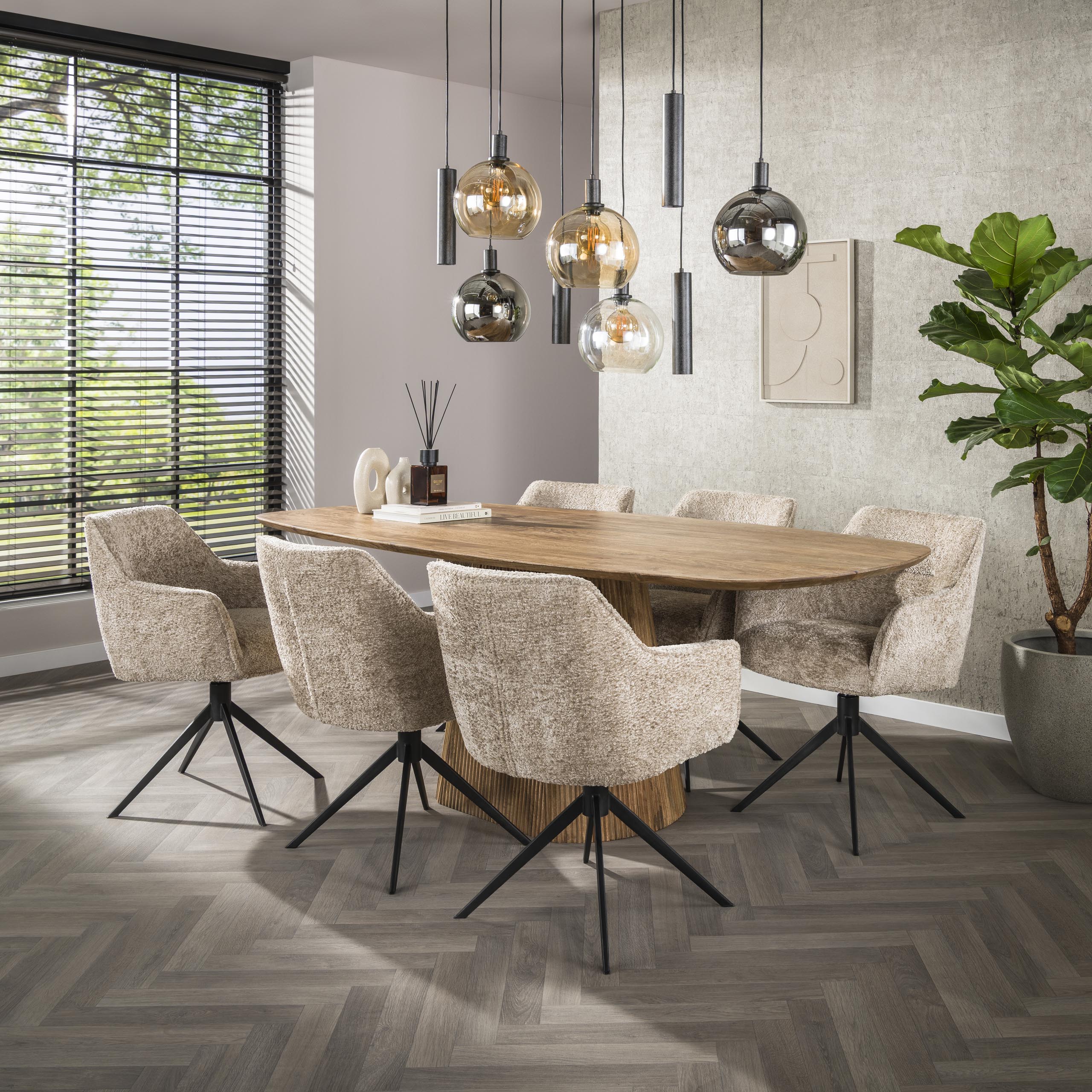 Armstoel Pull - Draaibaar - Alura Zand