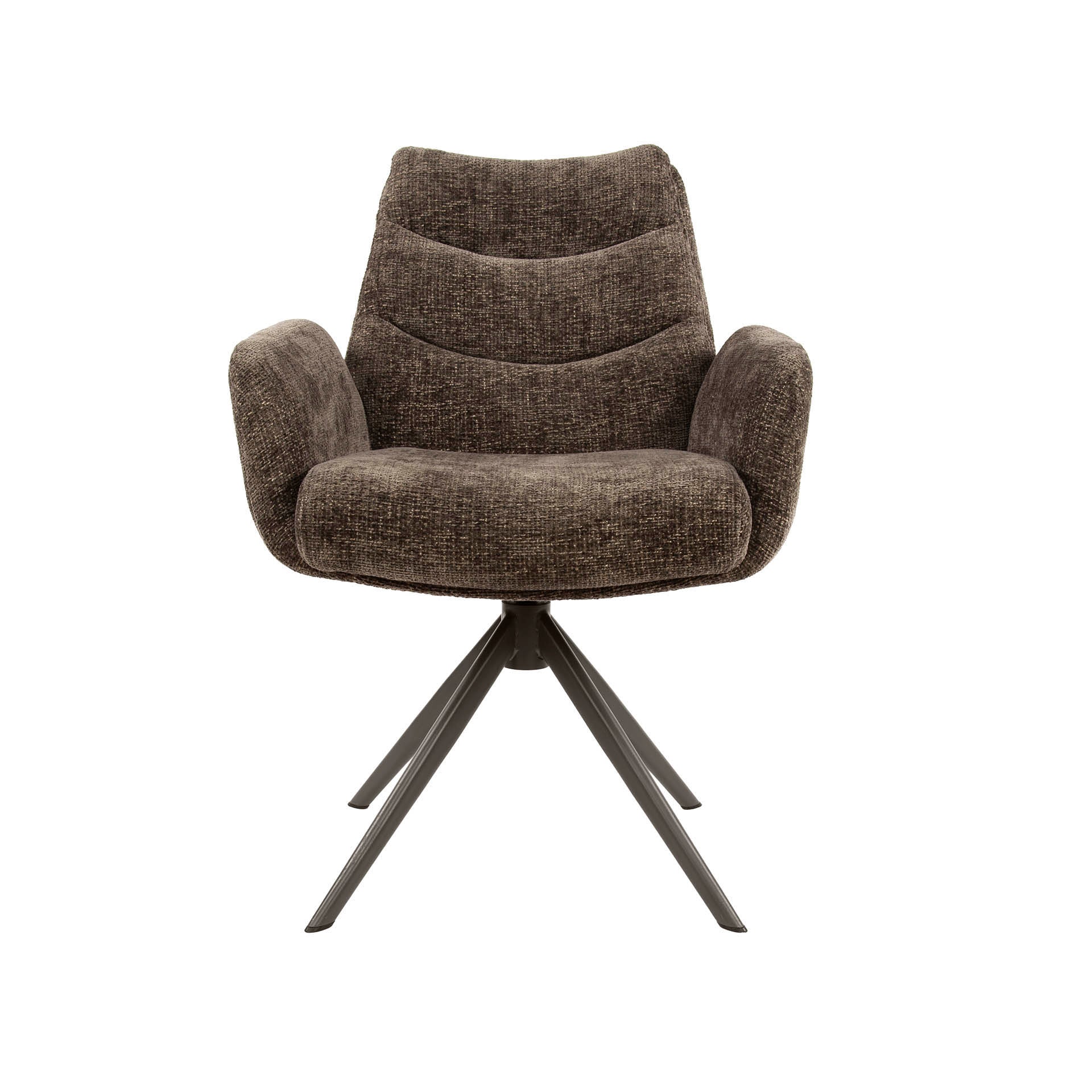 Armstoel Lounge draaibaar verpakt per 2 / Hoven taupe-bruin