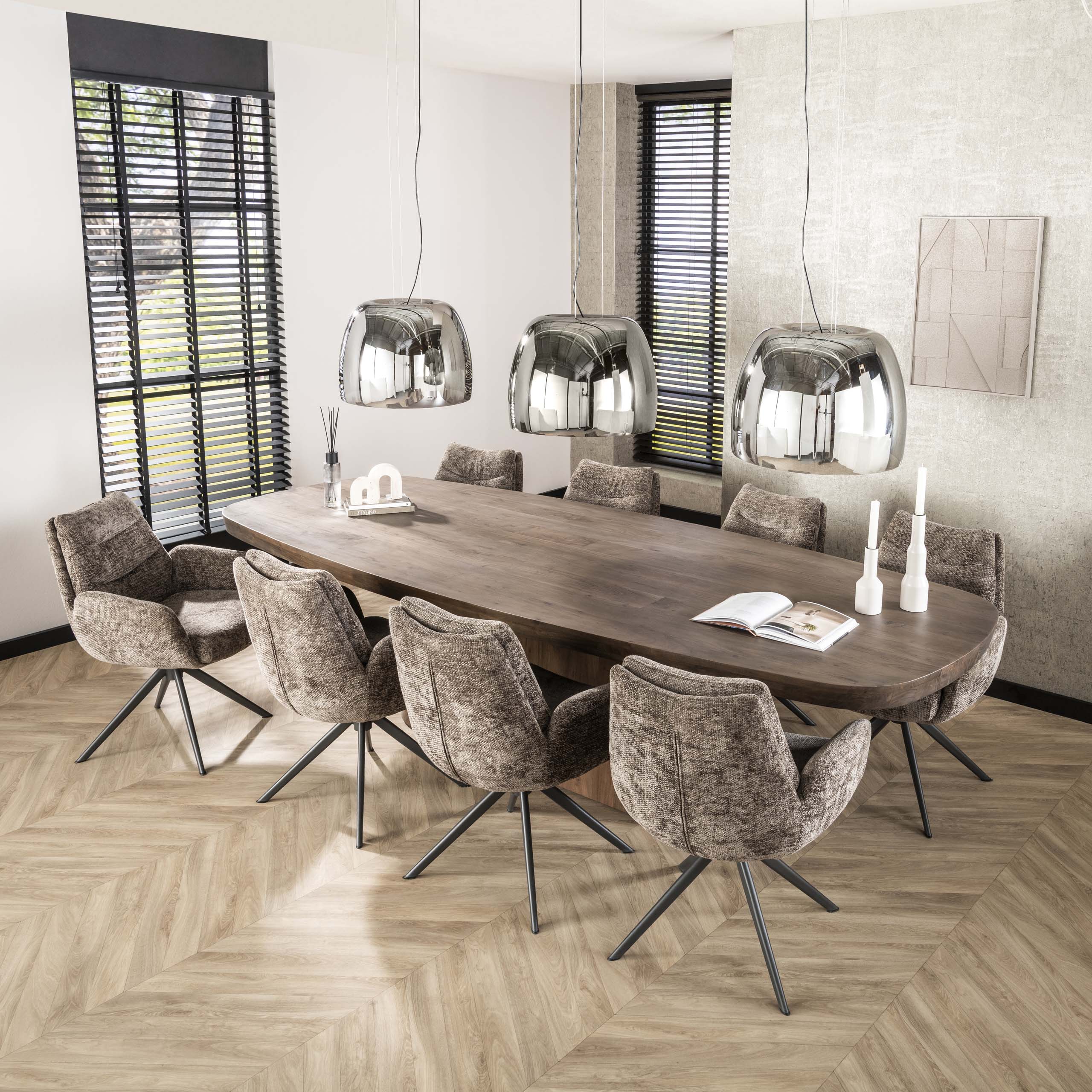 Armstoel Lounge - Draaibaar - Hoven Taupe