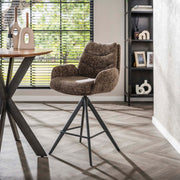 Barstoel Lounge draaibaar verpakt per 2 / Hoven taupe