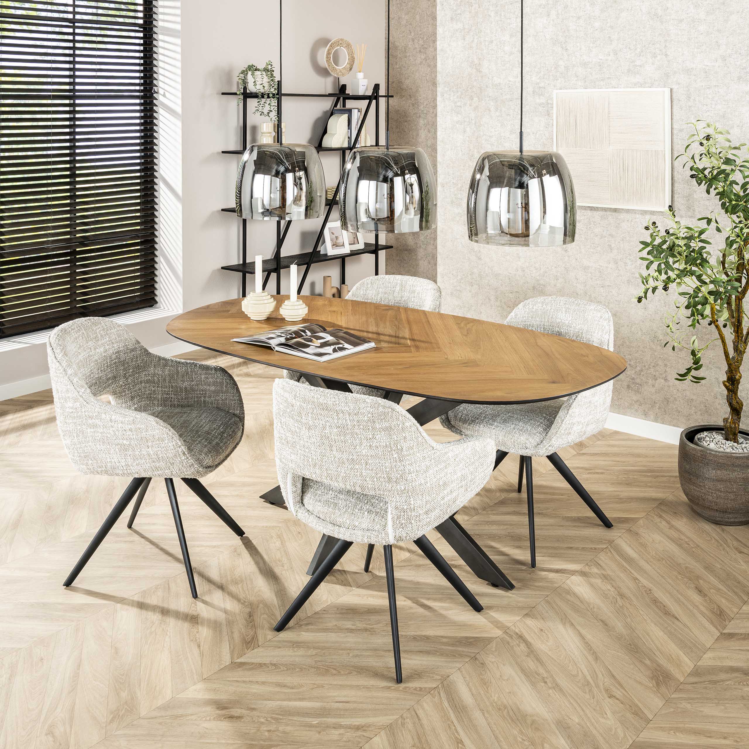 Armstoel Spring - Draaibaar - Eagle Creme