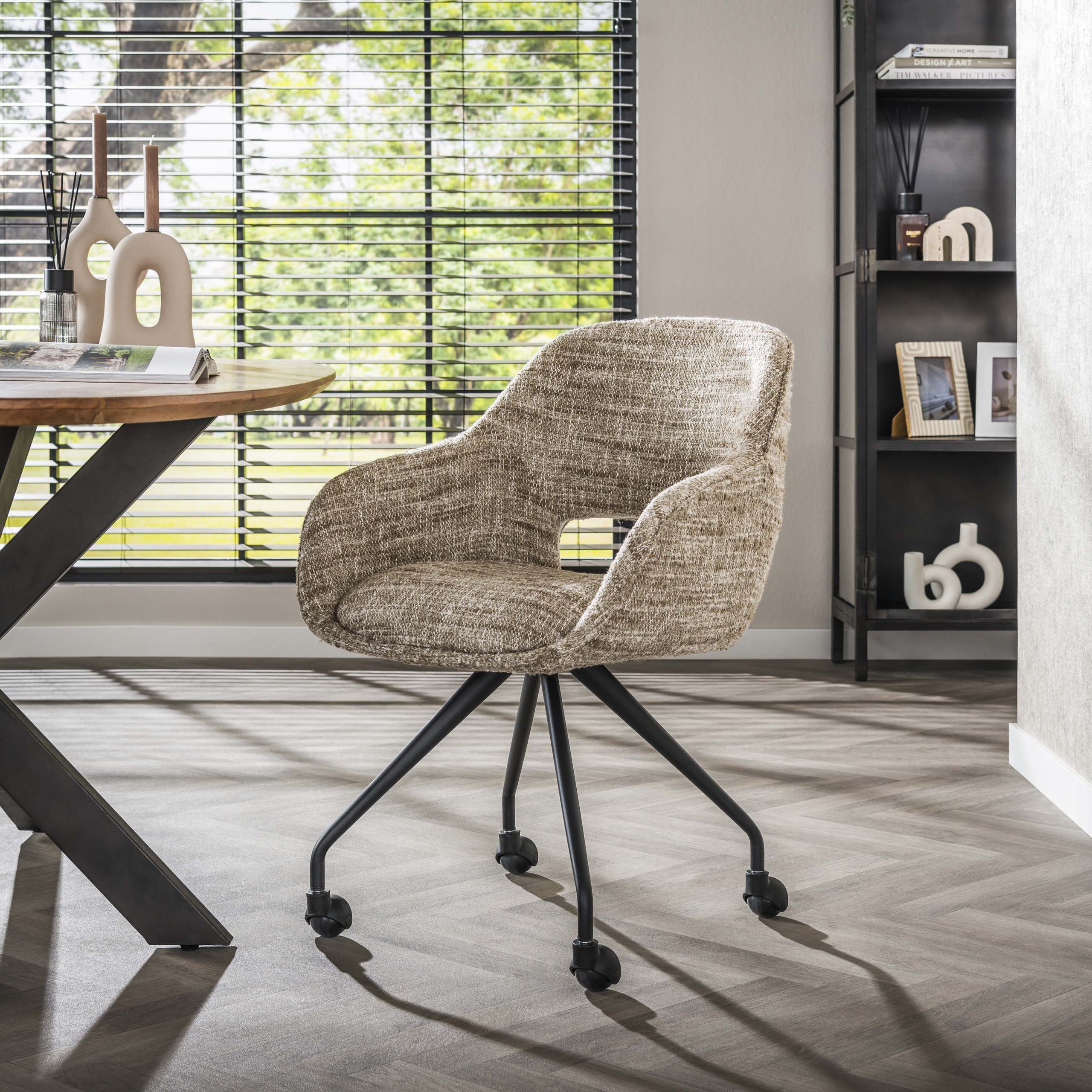 Armstoel Spring wieltjes verpakt per 2 / Eagle zand