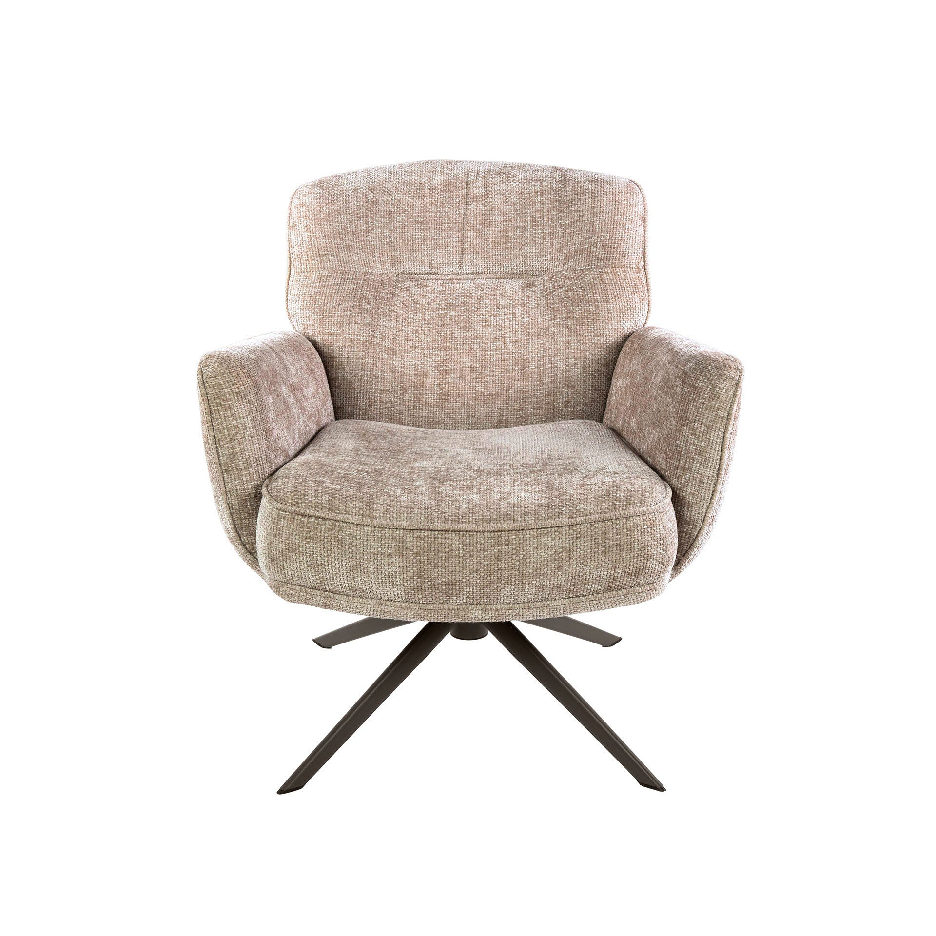 Fauteuil Forza draaibaar / Hoven zand-bruin