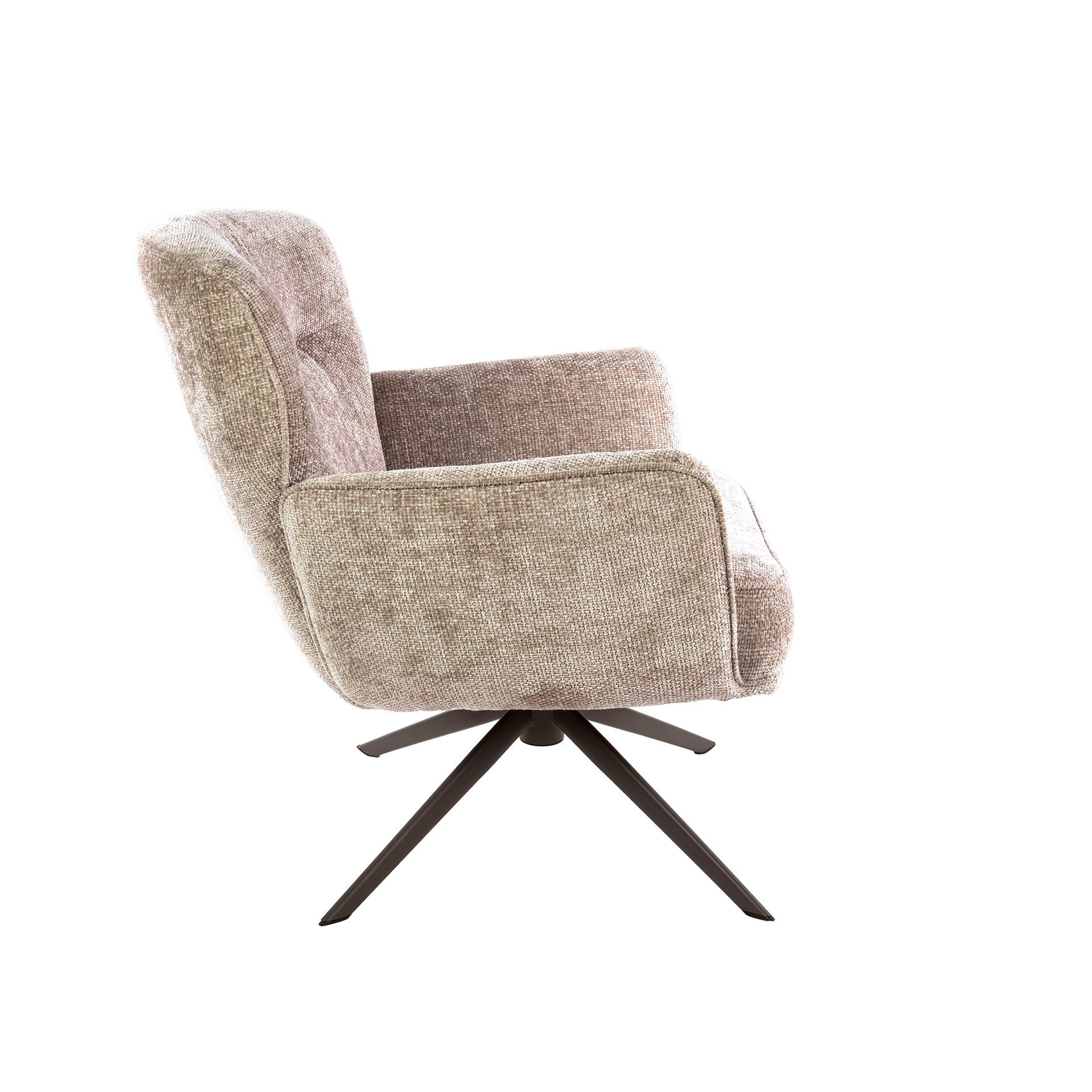 Fauteuil Forza draaibaar / Hoven zand-bruin