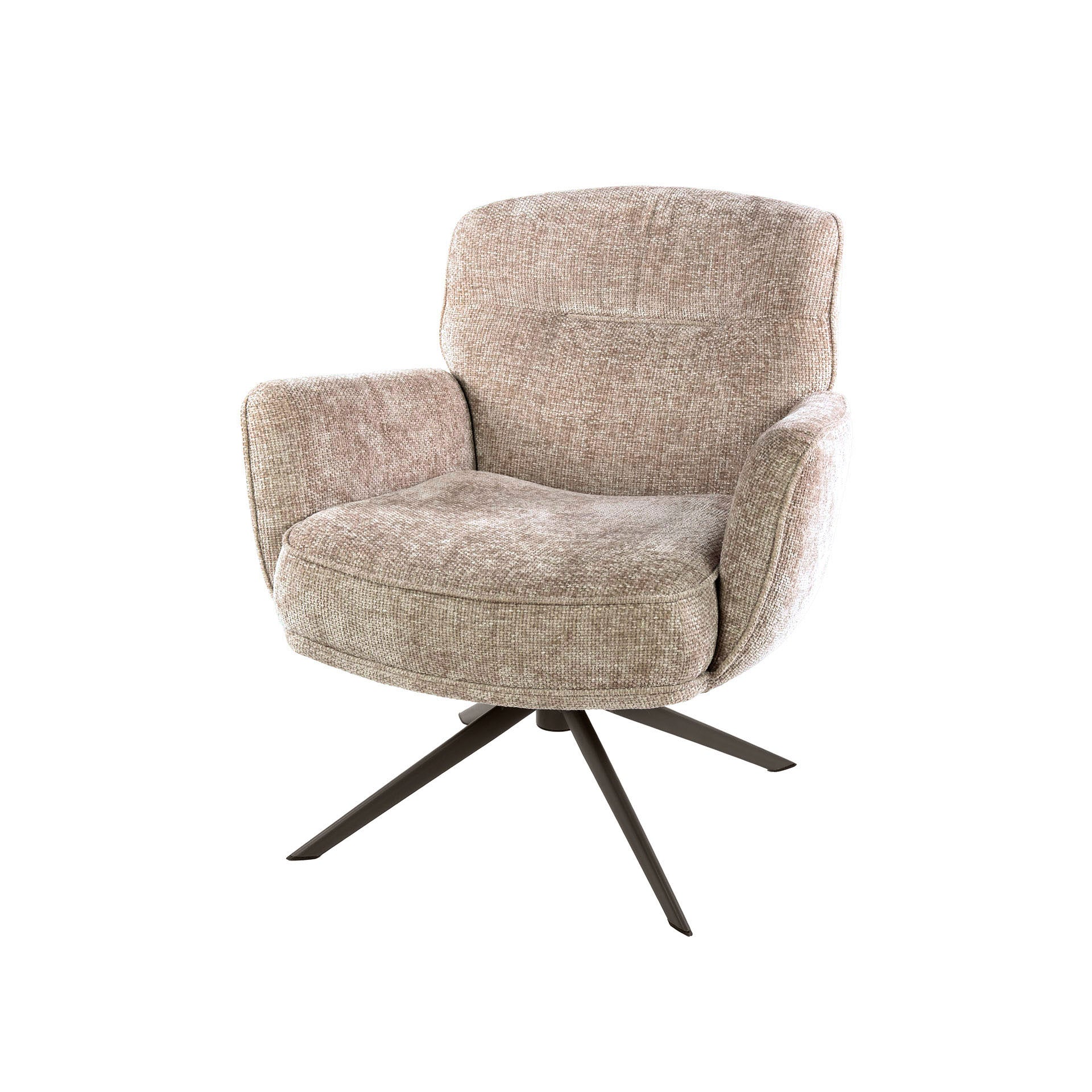 Fauteuil Forza draaibaar / Hoven zand-bruin