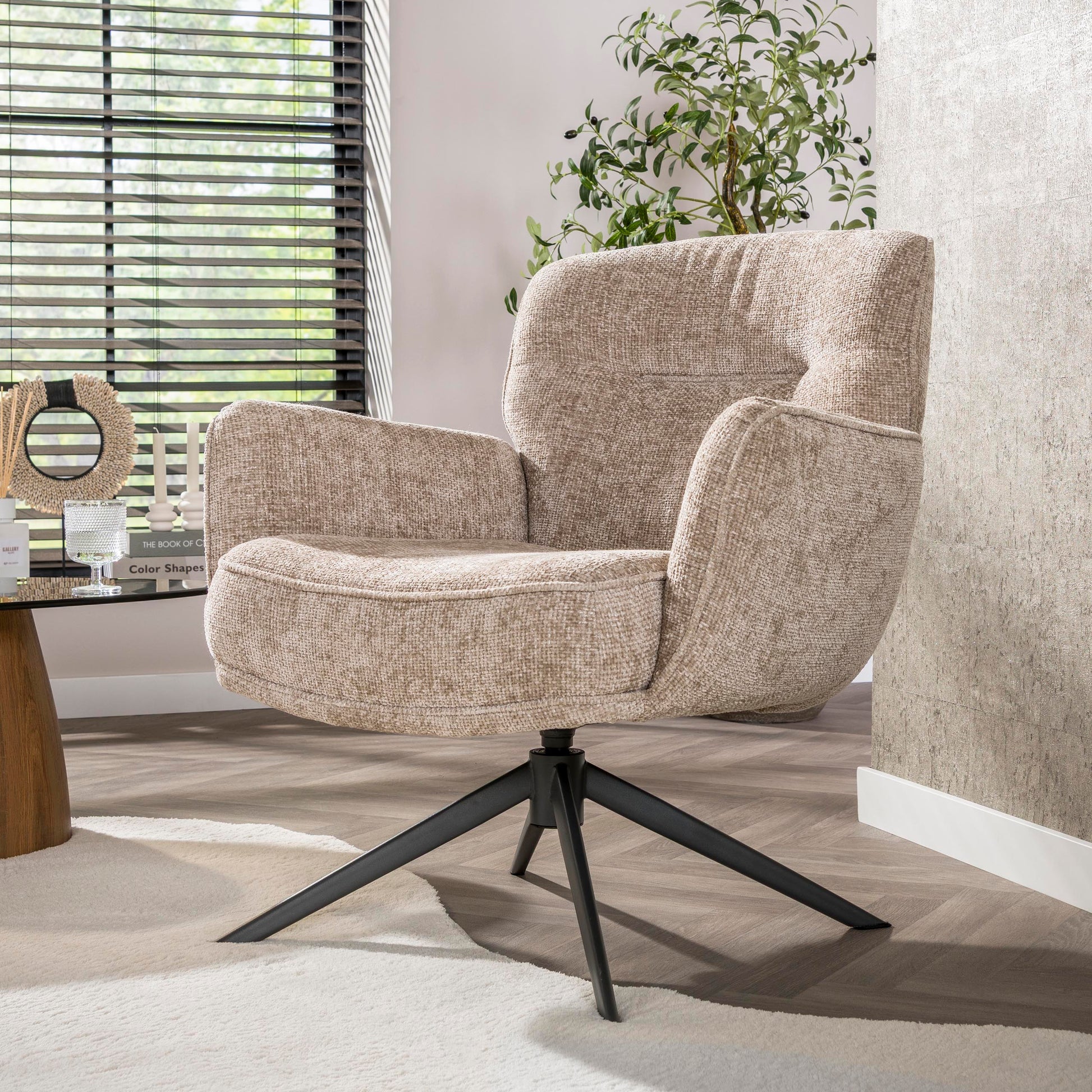 Fauteuil Forza draaibaar / Hoven zand