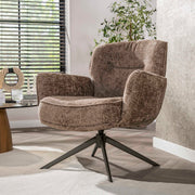 Fauteuil Forza draaibaar / Hoven champagne-bruin