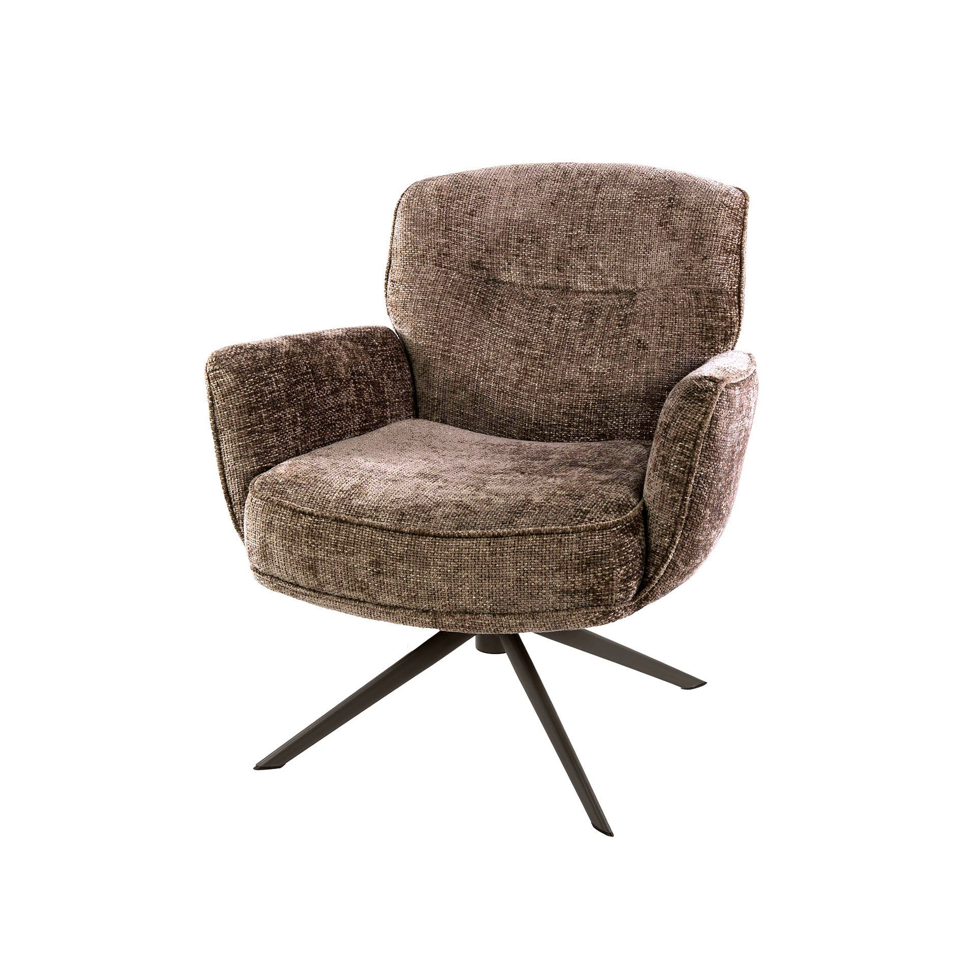 Fauteuil Forza draaibaar / Hoven champagne-bruin