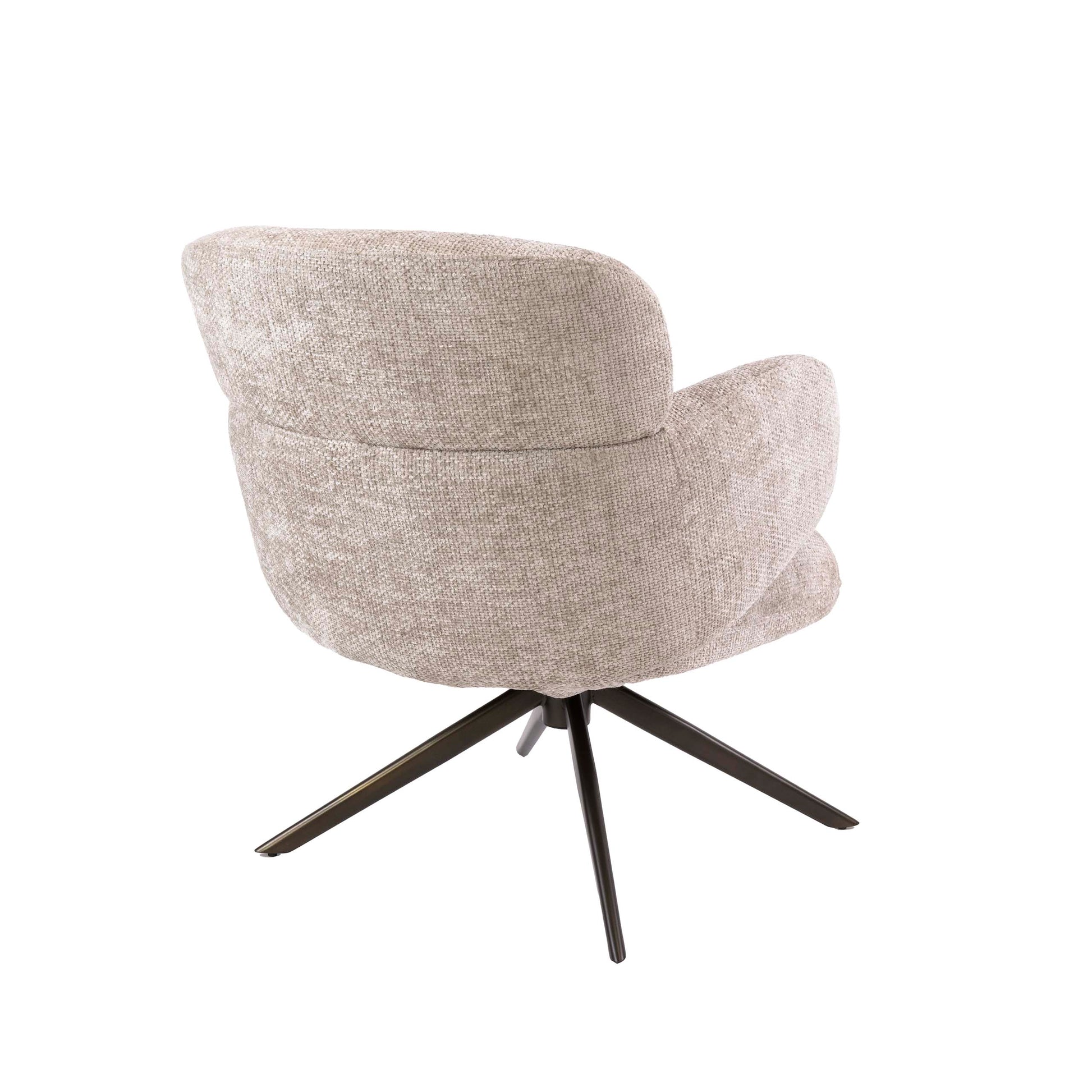 Fauteuil Flex draaibaar / Hoven zand-bruin
