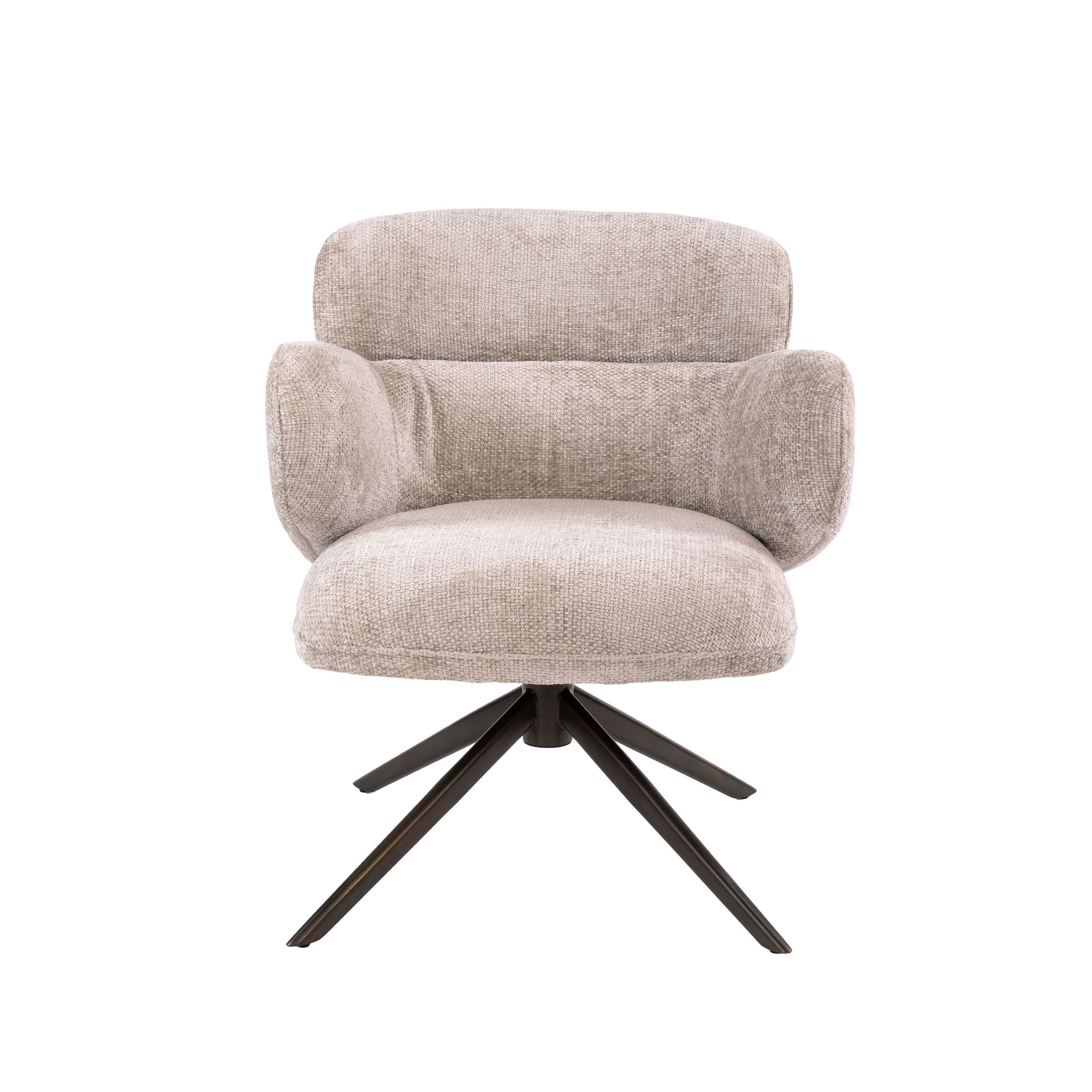 Fauteuil Flex draaibaar / Hoven zand-bruin