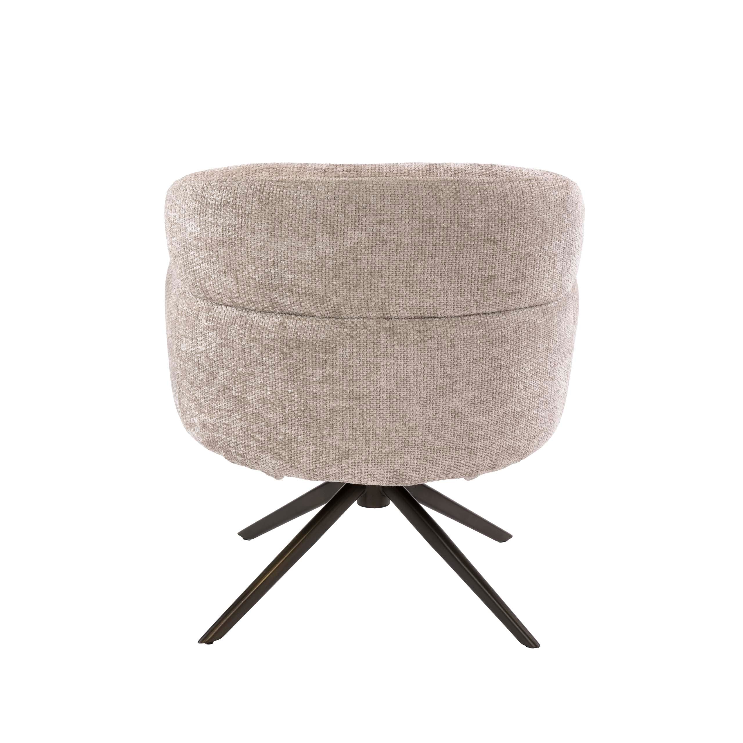 Fauteuil Flex draaibaar / Hoven zand-bruin
