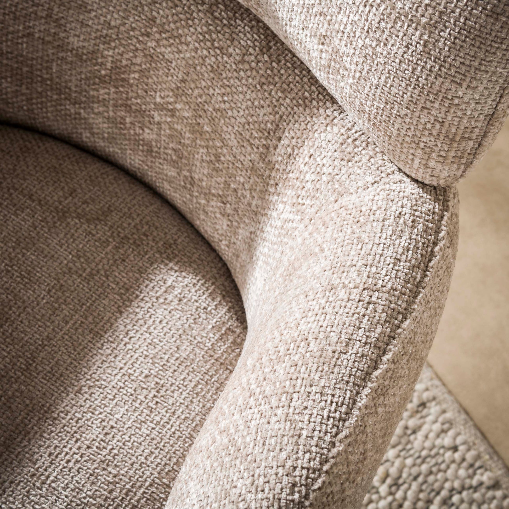 Fauteuil Flex draaibaar / Hoven zand-bruin