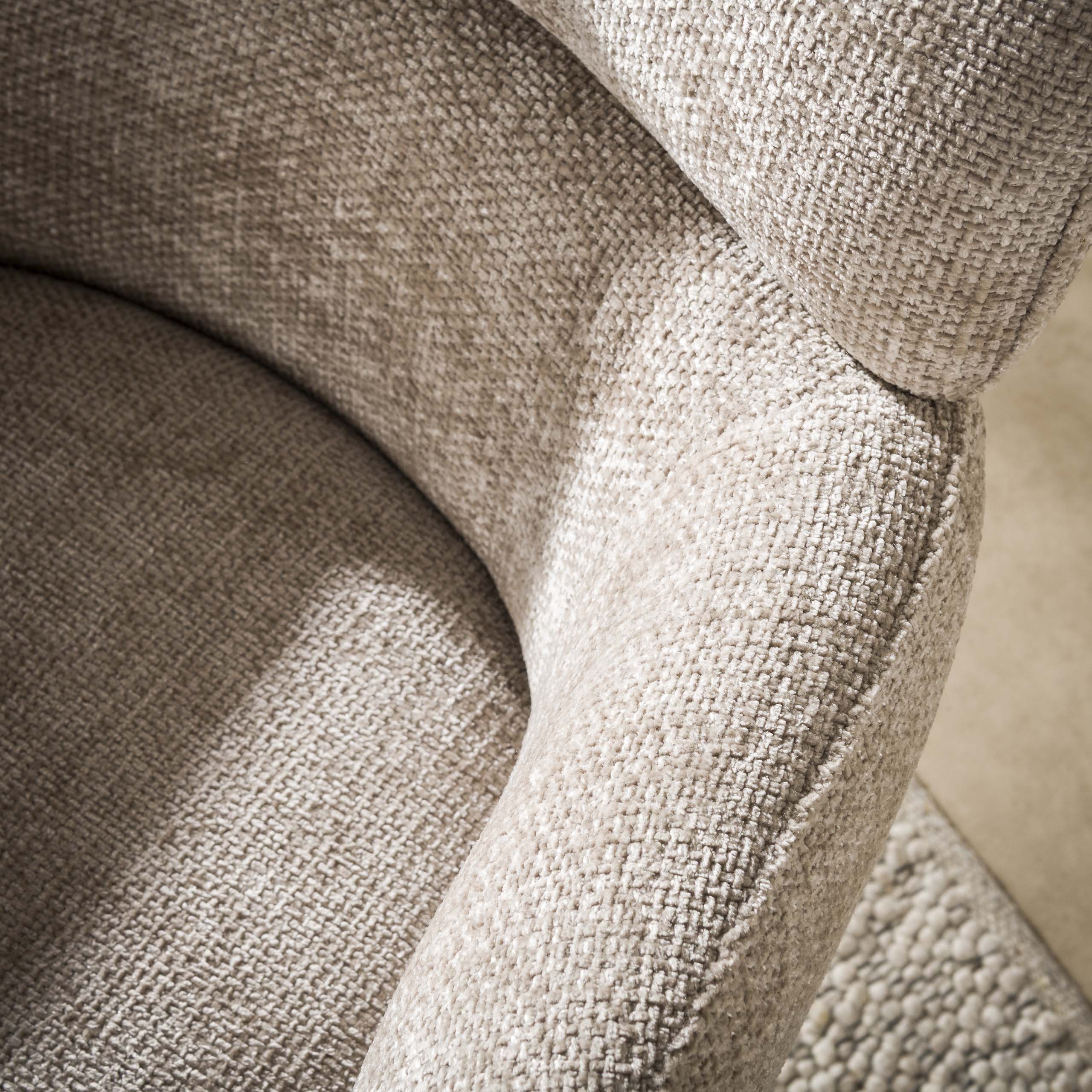 Fauteuil Flex draaibaar / Hoven zand-bruin