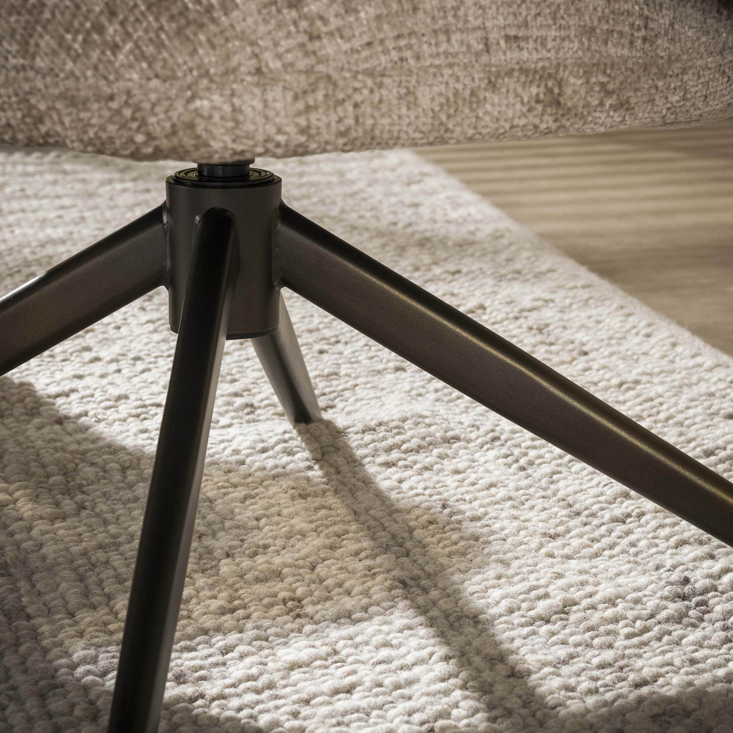 Fauteuil Flex draaibaar / Hoven zand-bruin