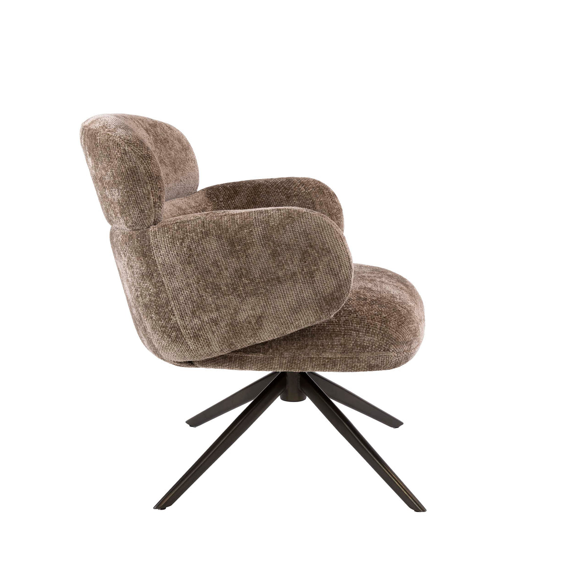 Fauteuil Flex draaibaar / Hoven champagne-bruin
