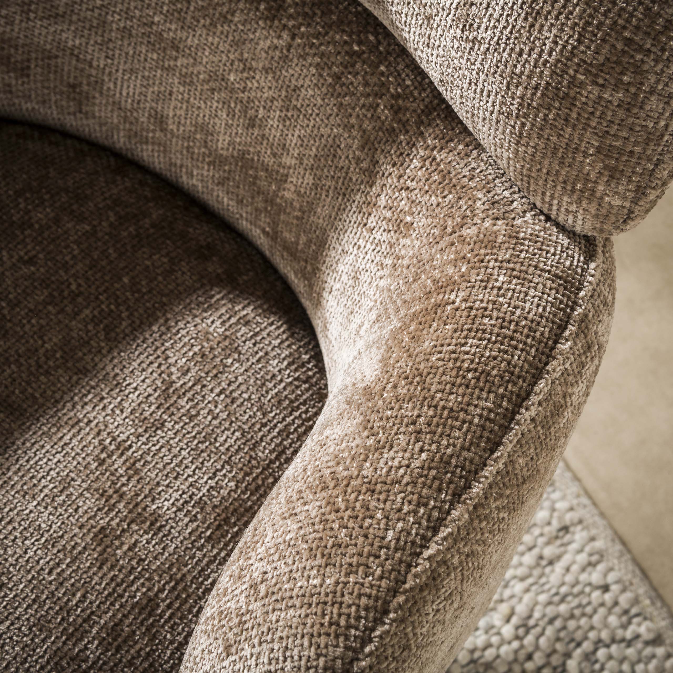 Fauteuil Flex draaibaar / Hoven champagne-bruin