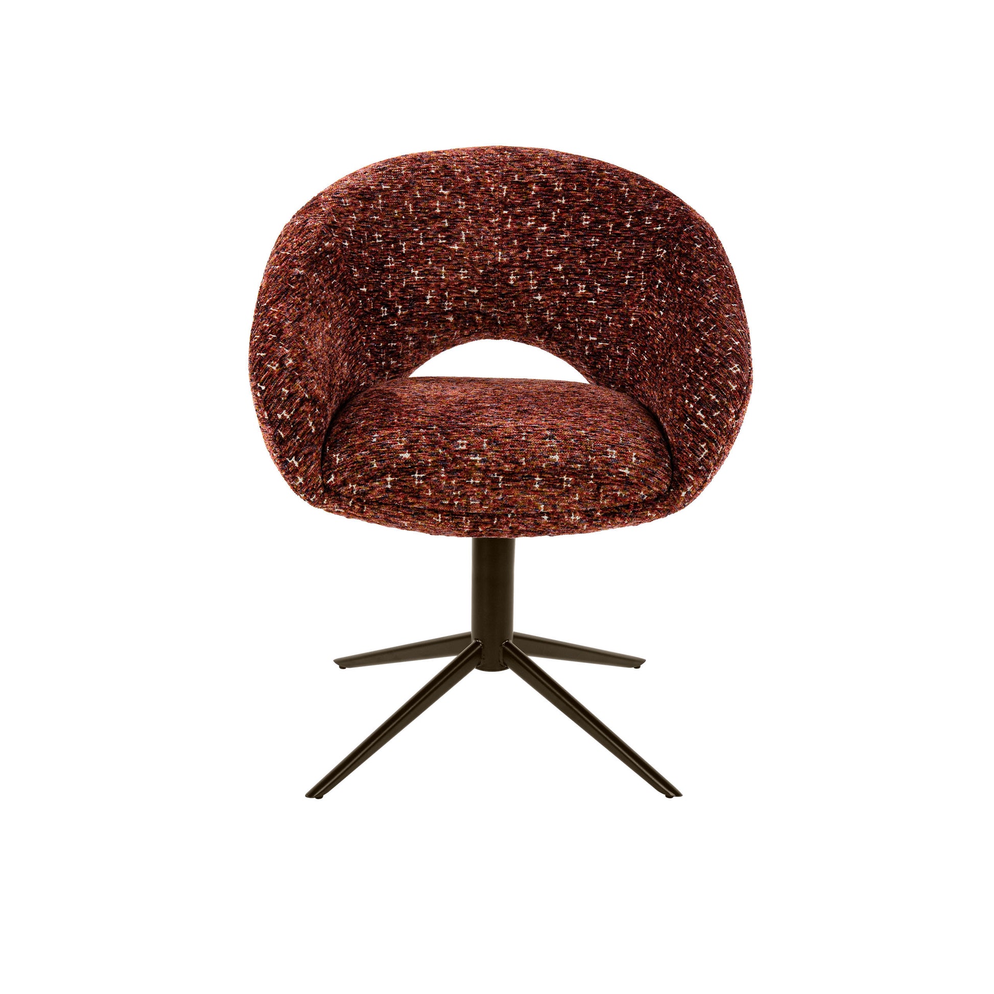 Armstoel Cupa draaibaar verpakt per 2 / Delviro bordeaux rood-bruin