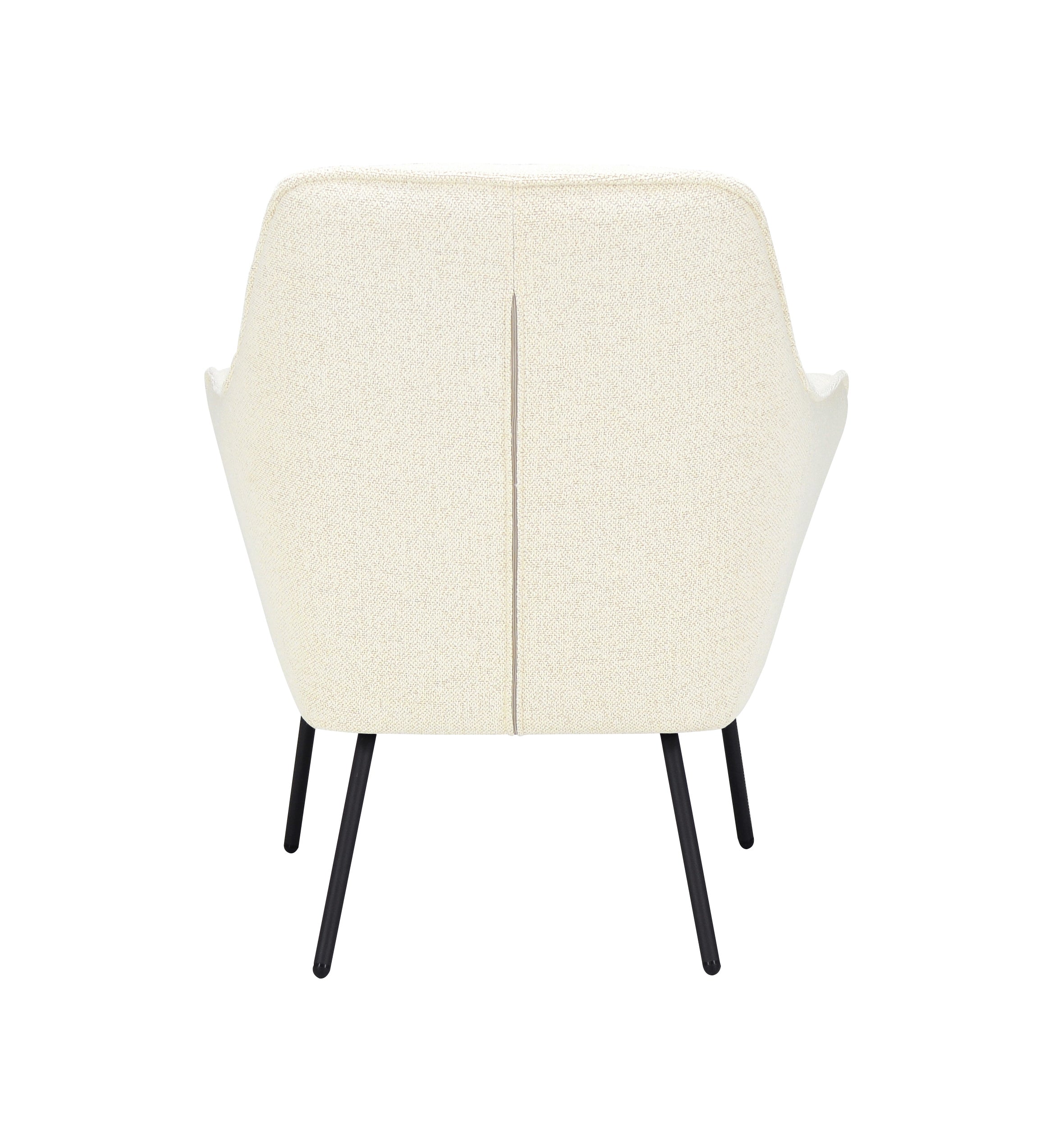 Fauteuil Sacha Stof Mose Natural Legs Black