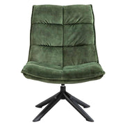 Fauteuil Lucas - Velvet Mosgroen - fauteuil in velvet, vooraanzicht