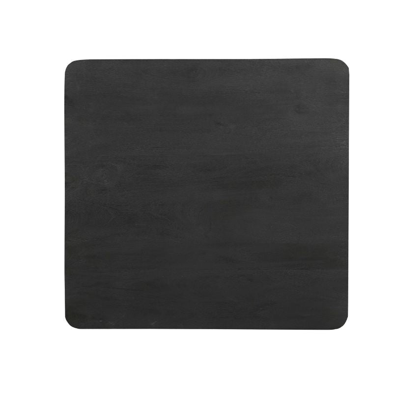 Vierkante eettafel Omaha Zwart Mangohout 90 cm