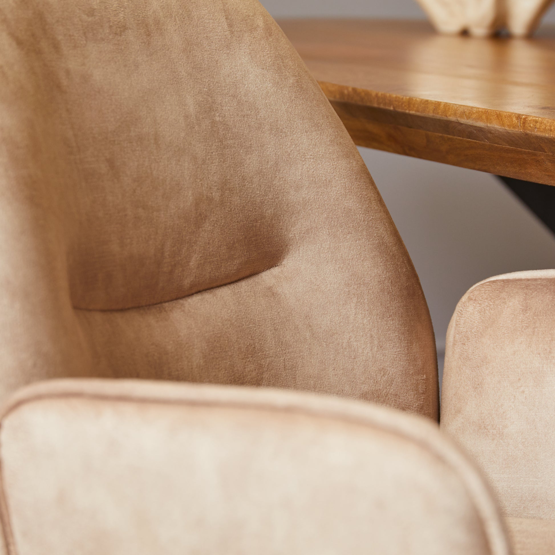 Eetkamerstoel Nova Beige  Velvet