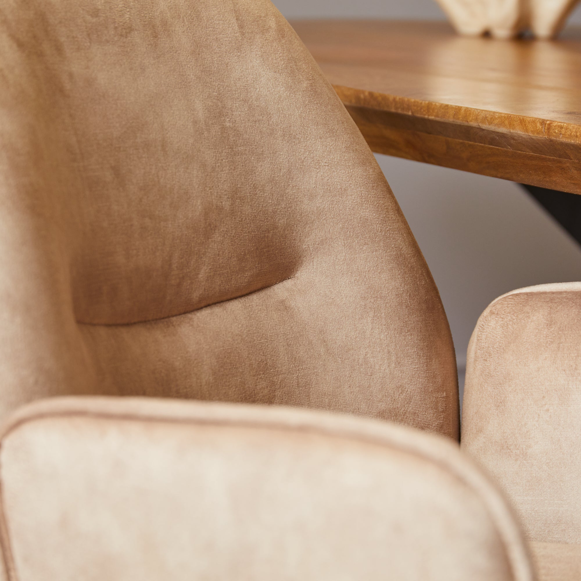 Eetkamerstoel Nova Beige  Velvet