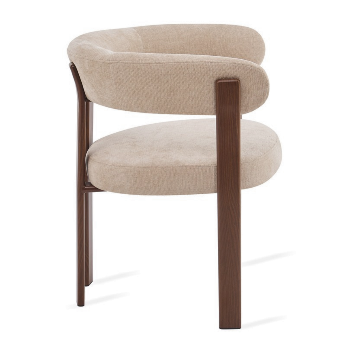 Eetkamerstoel Rose - Beige met armleuning