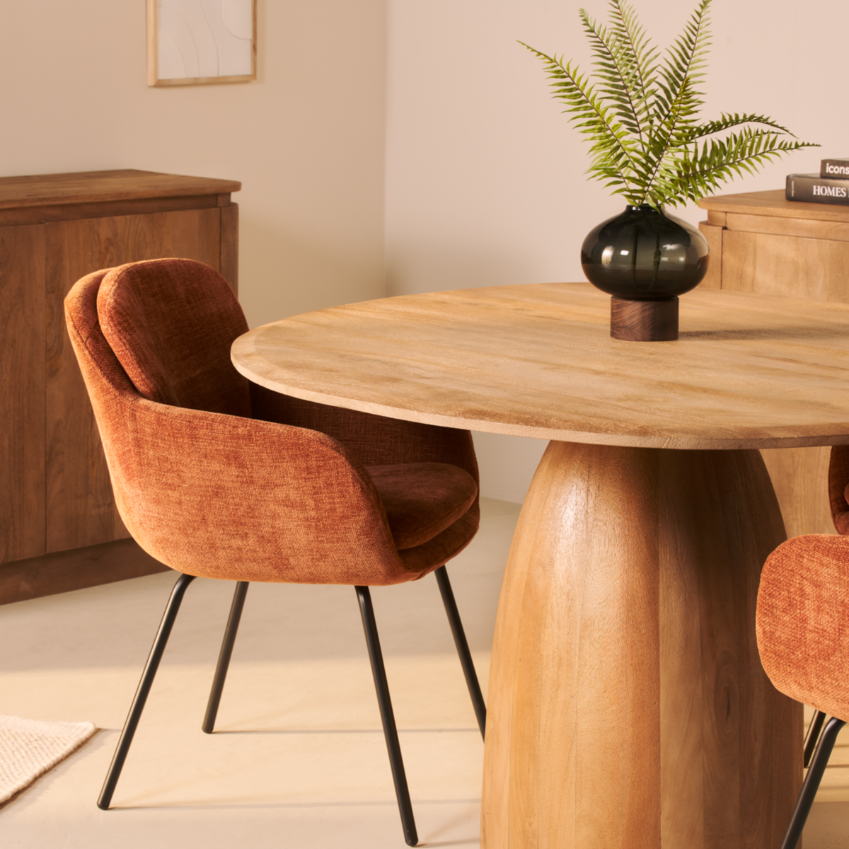 Eettafel Bora - Ø 140 cm Naturel