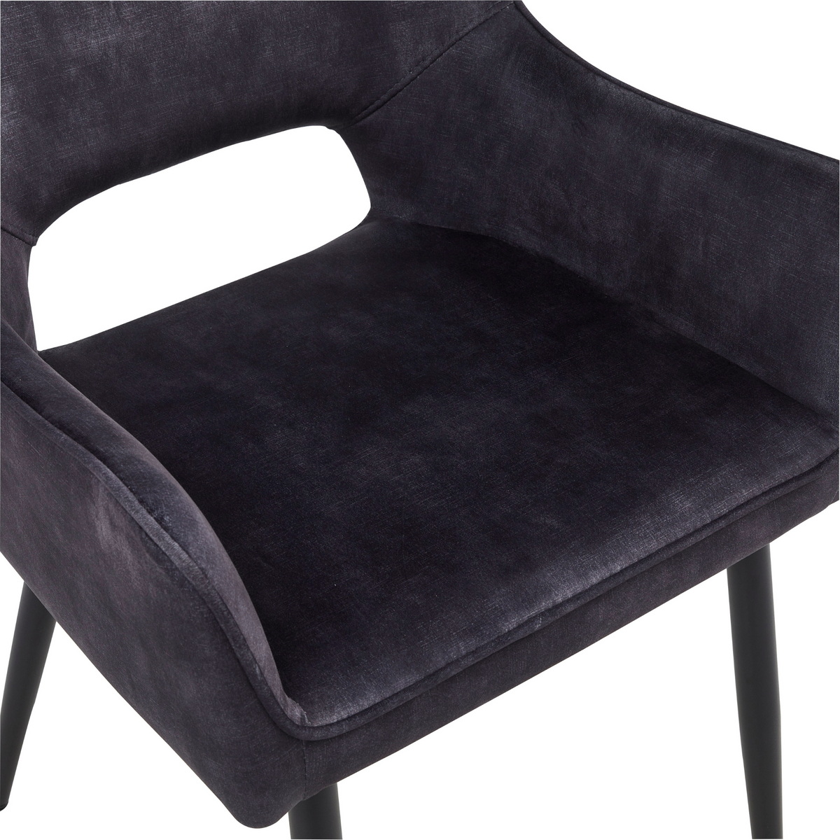 Eetkamerstoel Ray - Velvet Antraciet – foto 9